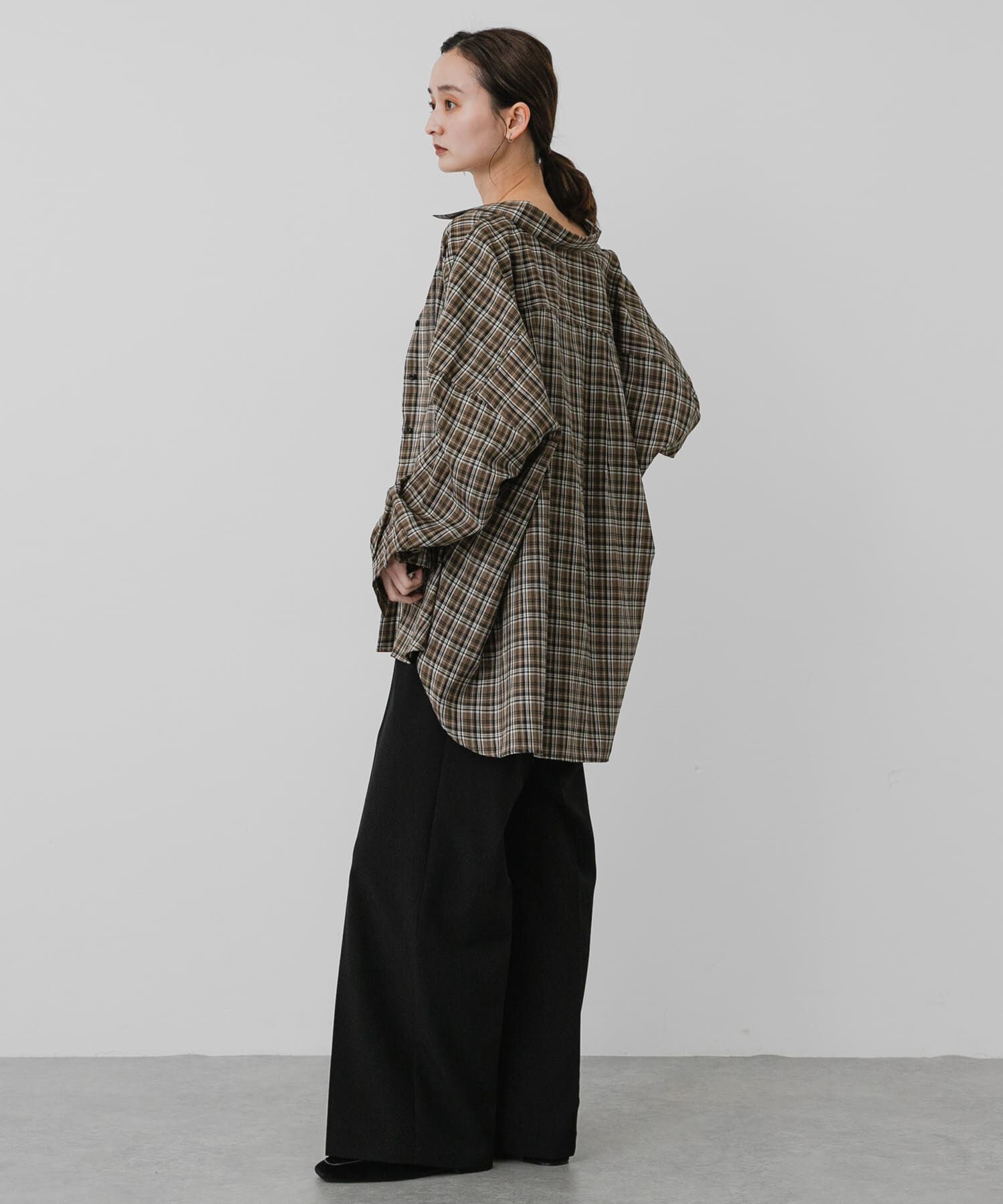 SENSE OF PLACE by URBAN RESEARCH「『接触冷感』UVケアチェックルーズシャツ」|シャツ・ブラウス|