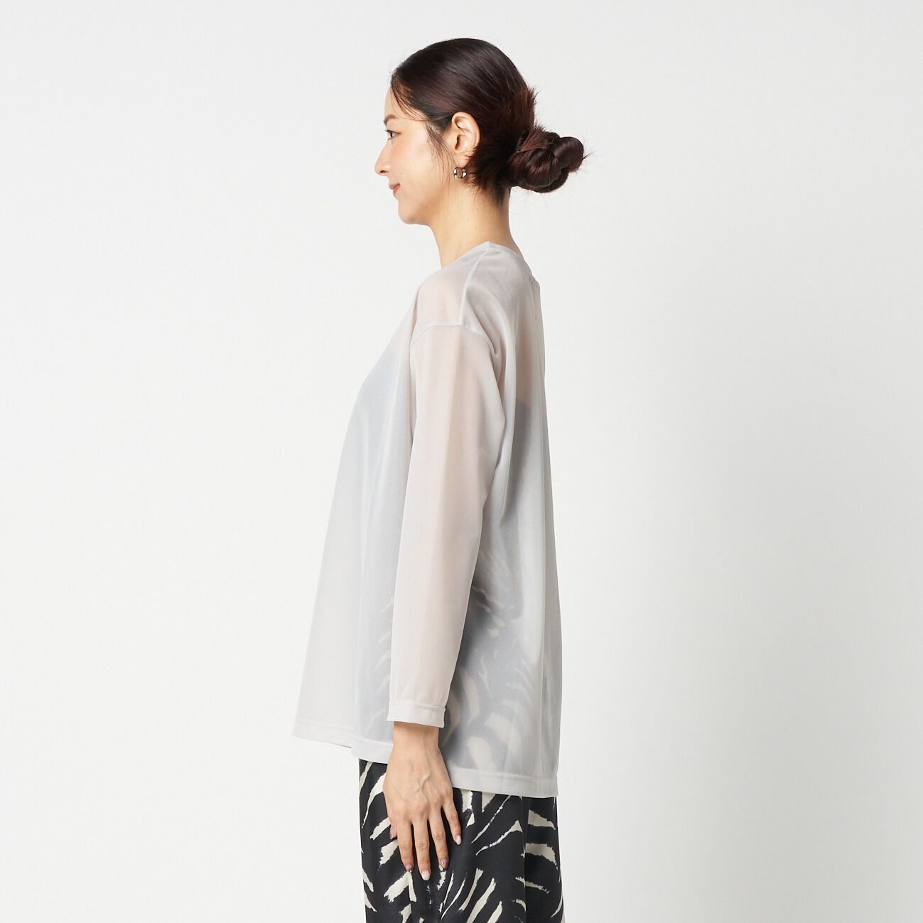 HELIOPOLE「HELIOPOLE SHEER LONG SLEEVE TEE」|Tシャツ・カットソー|