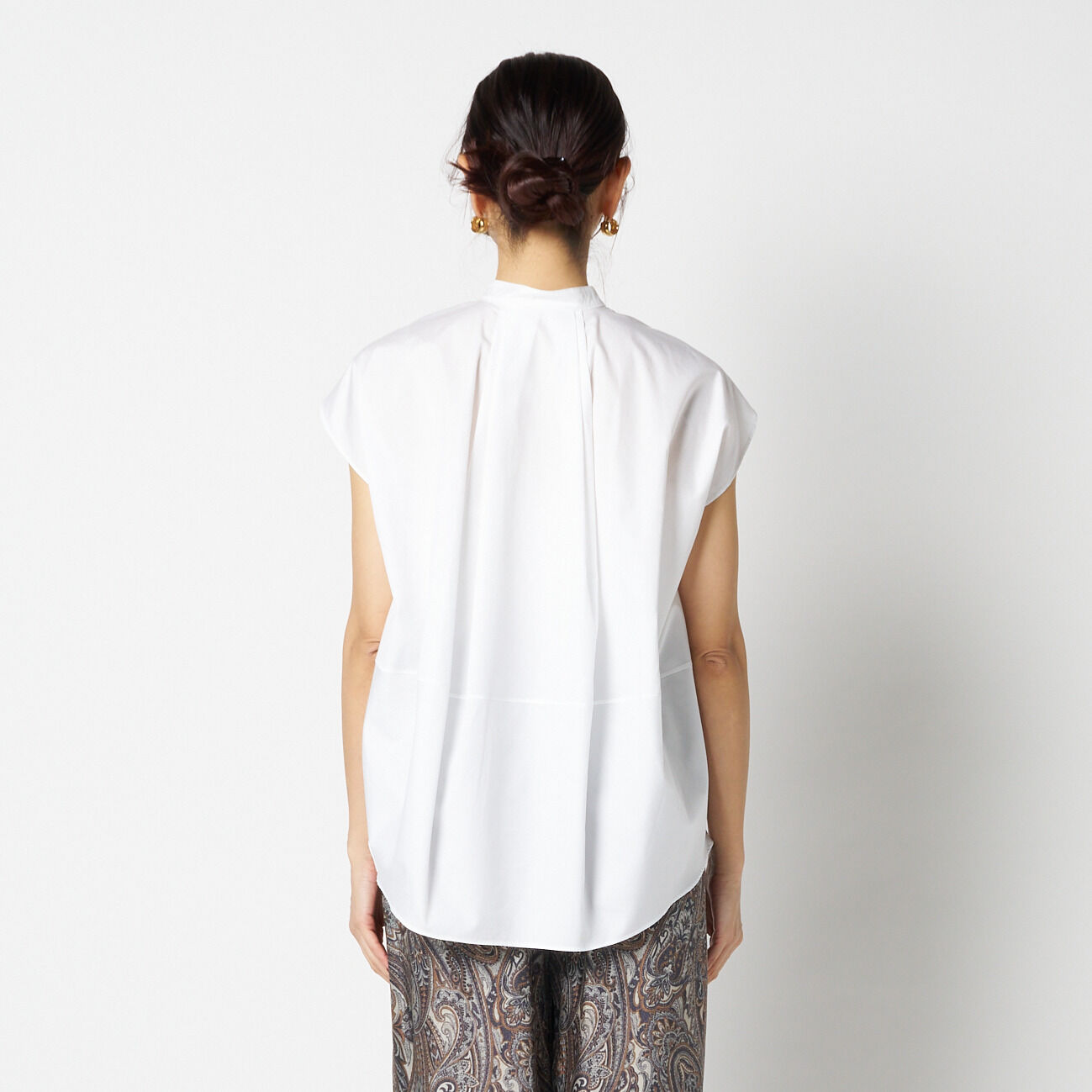 HELIOPOLE「HELIOPOLE BACK VOLUME STAND COLLAR SHIRT」|シャツ・ブラウス|
