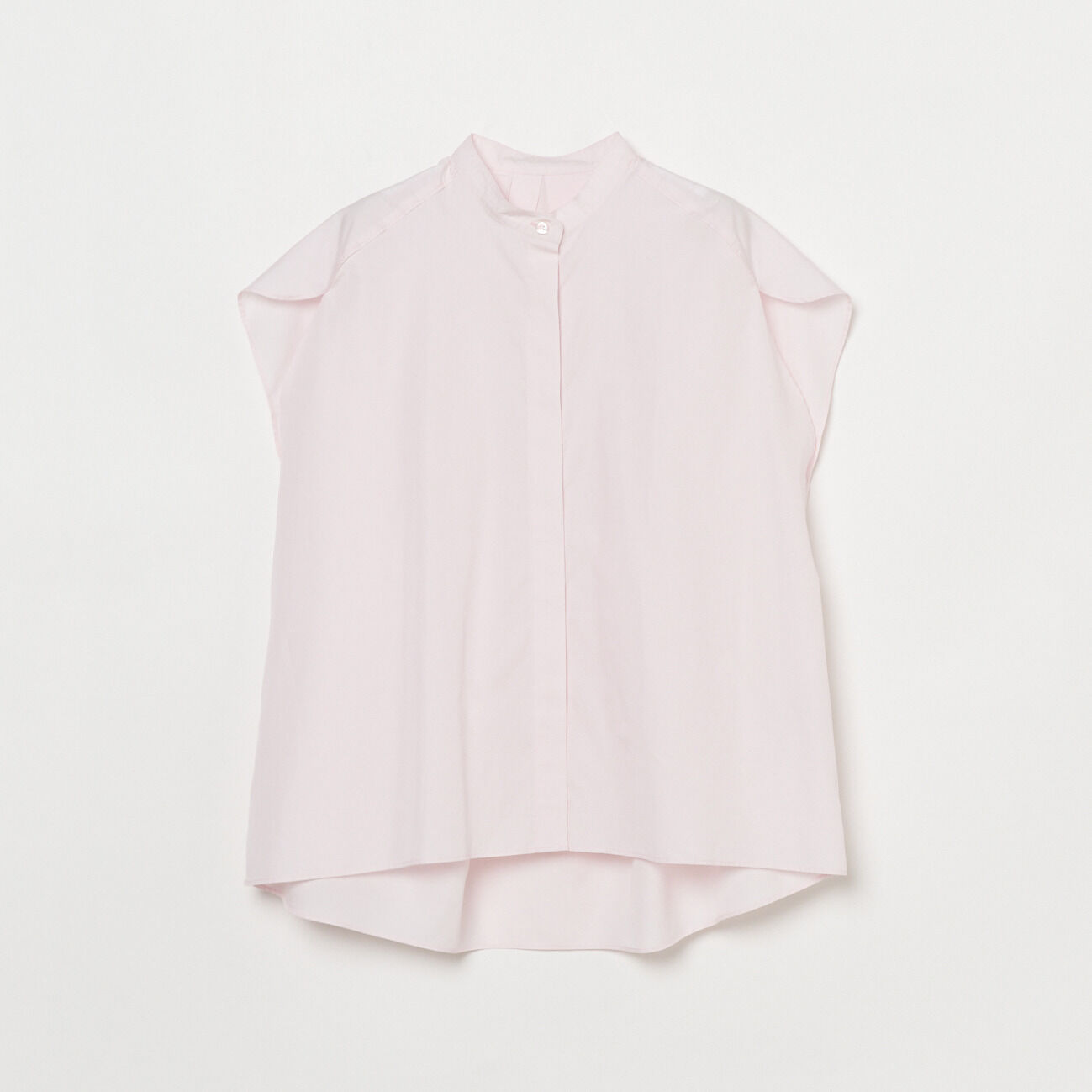 HELIOPOLE「HELIOPOLE BACK VOLUME STAND COLLAR SHIRT」|シャツ・ブラウス|ピンク系