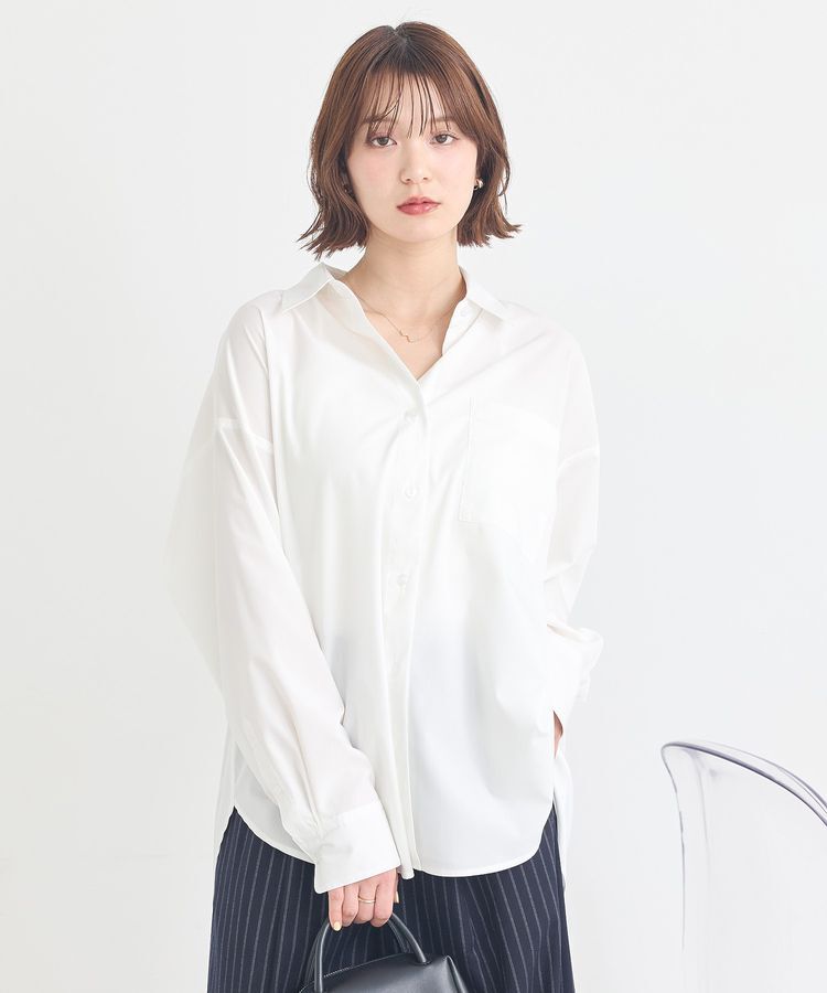earth music&ecology「バックツイストオーバーシャツ」|シャツ・ブラウス|