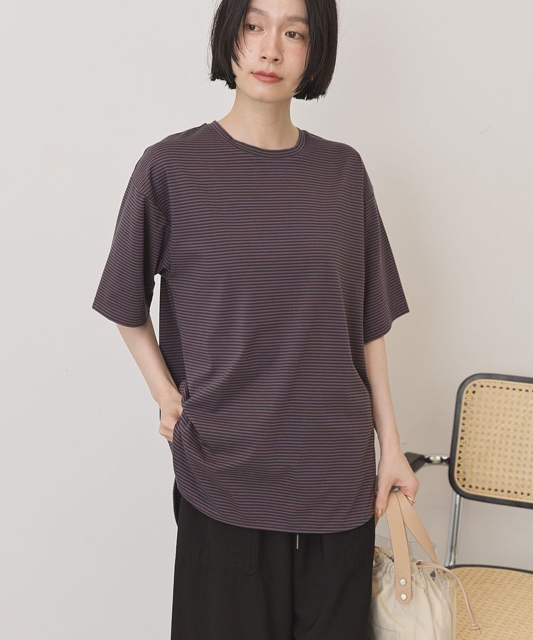 AMERICAN HOLIC「裾ラウンドTシャツ」|Tシャツ・カットソー|