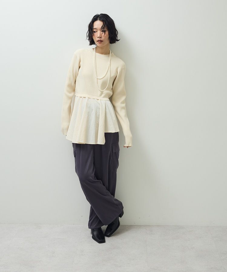 Green Parks「・ELENCARE DUE ハイブリットハイネックニット」|ニット・セーター|