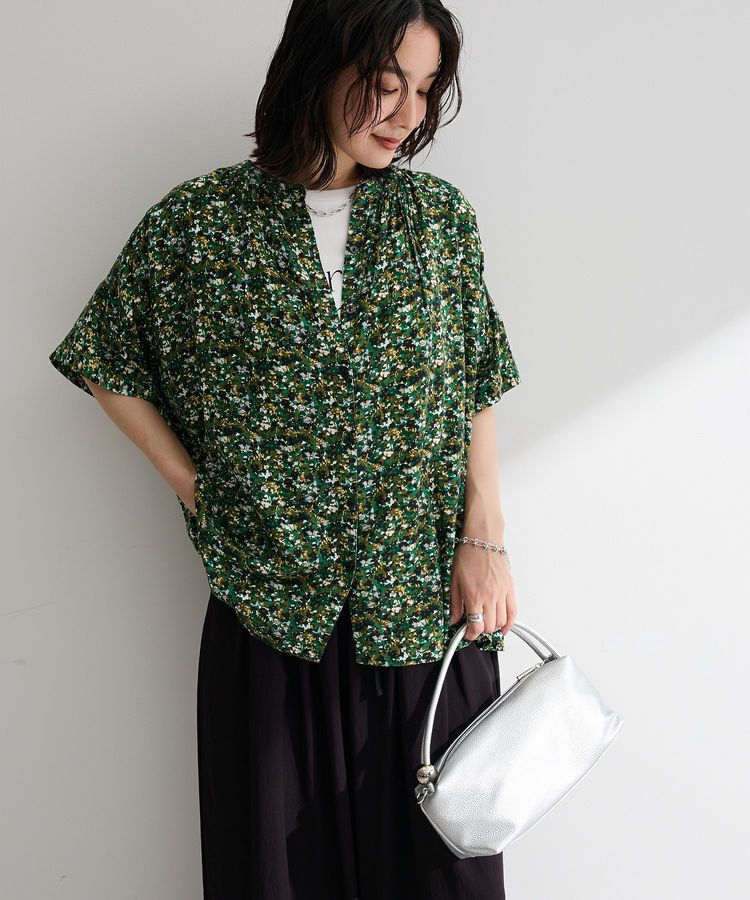 Green Parks「【WEB限定】アソート柄さらっとレーヨンブラウスⅡ」|シャツ・ブラウス|