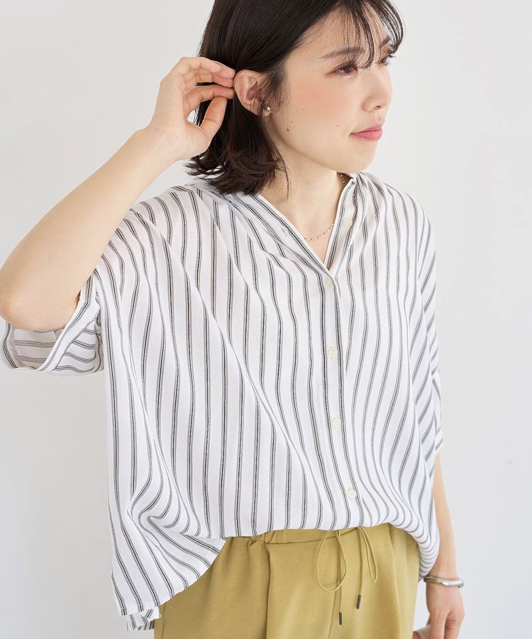 Green Parks「【WEB限定】アソート柄さらっとレーヨンブラウスⅡ」|シャツ・ブラウス|