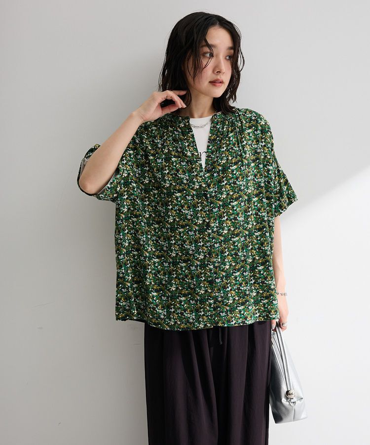 Green Parks「【WEB限定】アソート柄さらっとレーヨンブラウスⅡ」|シャツ・ブラウス|
