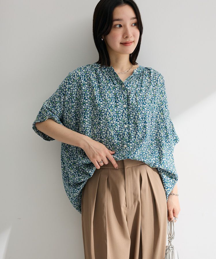 Green Parks「【WEB限定】アソート柄さらっとレーヨンブラウスⅡ」|シャツ・ブラウス|フラワーサックス