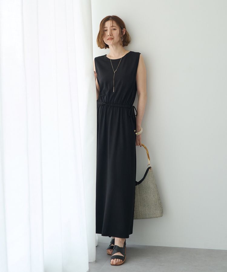 YECCA VECCA「【接触冷感】カットノースリーブワンピース」|ワンピース|