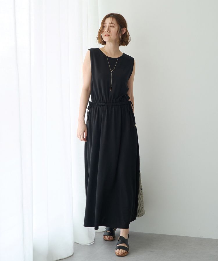 YECCA VECCA「【接触冷感】カットノースリーブワンピース」|ワンピース|