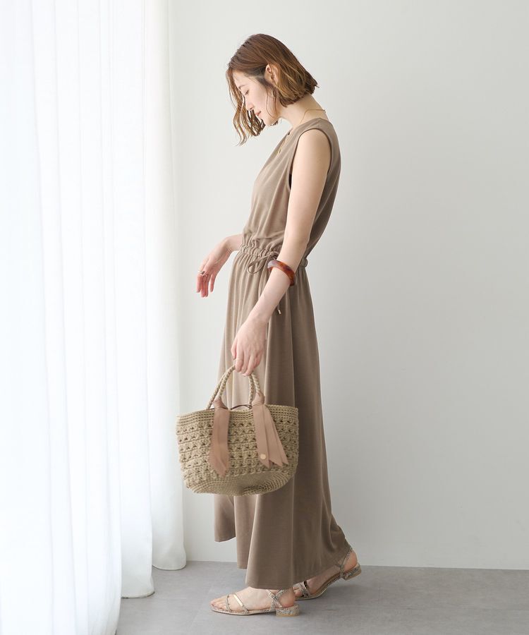YECCA VECCA「【接触冷感】カットノースリーブワンピース」|ワンピース|