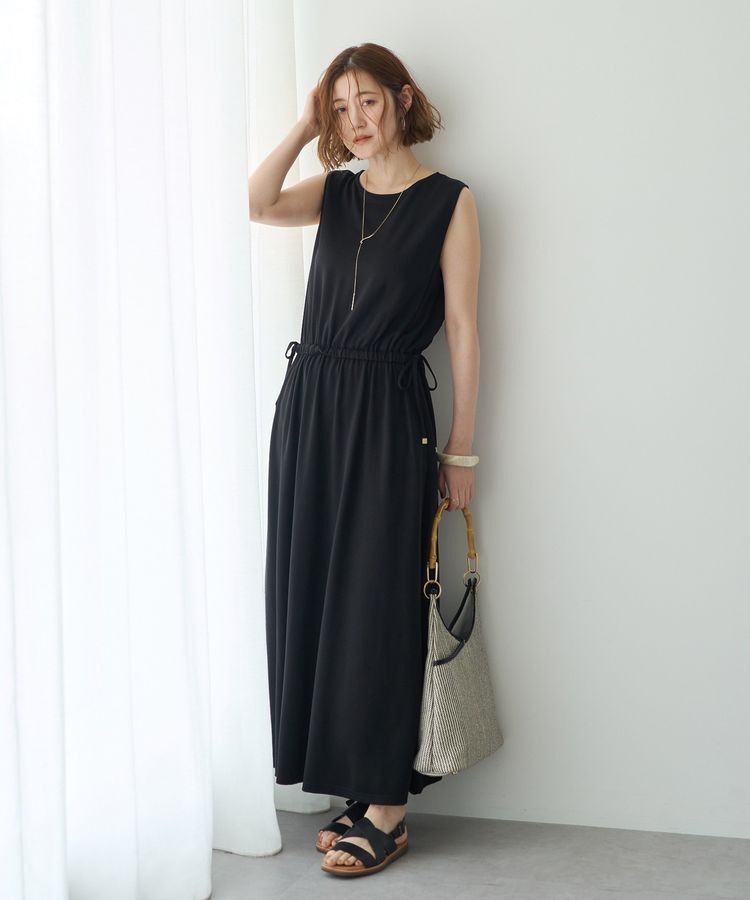 YECCA VECCA「【接触冷感】カットノースリーブワンピース」|ワンピース|