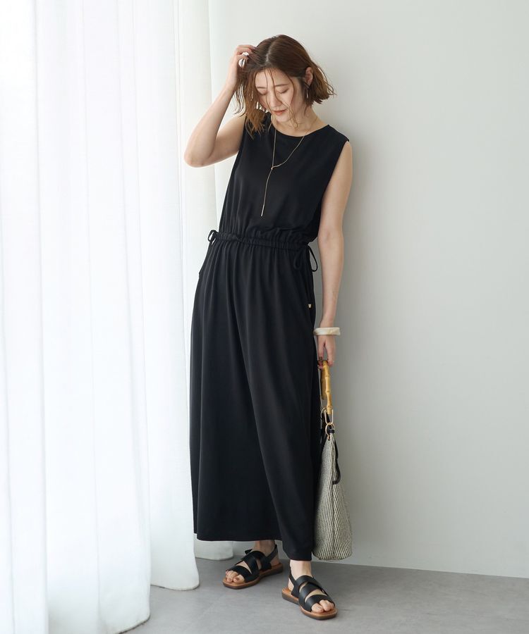YECCA VECCA「【接触冷感】カットノースリーブワンピース」|ワンピース|