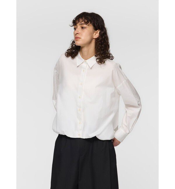 mizuiro ind「mizuiro ind ロングスリーブバルーンシャツ」|シャツ・ブラウス|