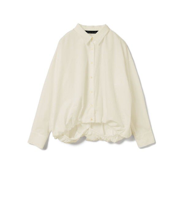 mizuiro ind「mizuiro ind ロングスリーブバルーンシャツ」|シャツ・ブラウス|アイボリー