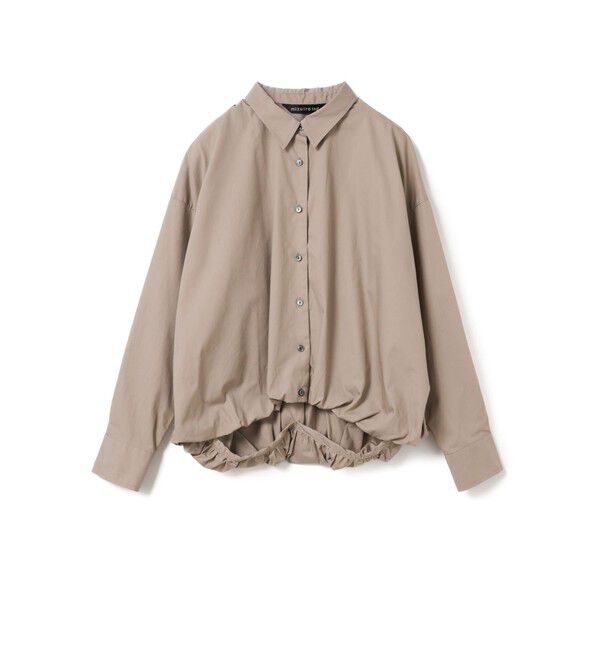 mizuiro ind「mizuiro ind ロングスリーブバルーンシャツ」|シャツ・ブラウス|ベージュ