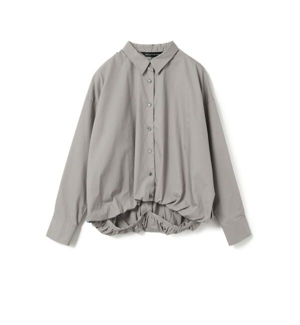 mizuiro ind「mizuiro ind ロングスリーブバルーンシャツ」|シャツ・ブラウス|グレー