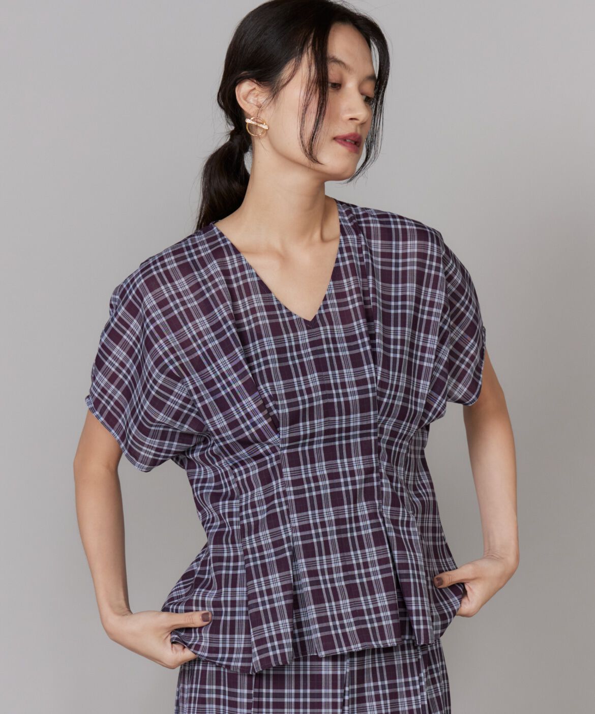 INED「ｳｴｽﾄﾀｯｸﾌﾞﾗｳｽ《la veille by SUPERIOR CLOSET》|着るだけでｽﾀｲﾙ  」|シャツ・ブラウス|