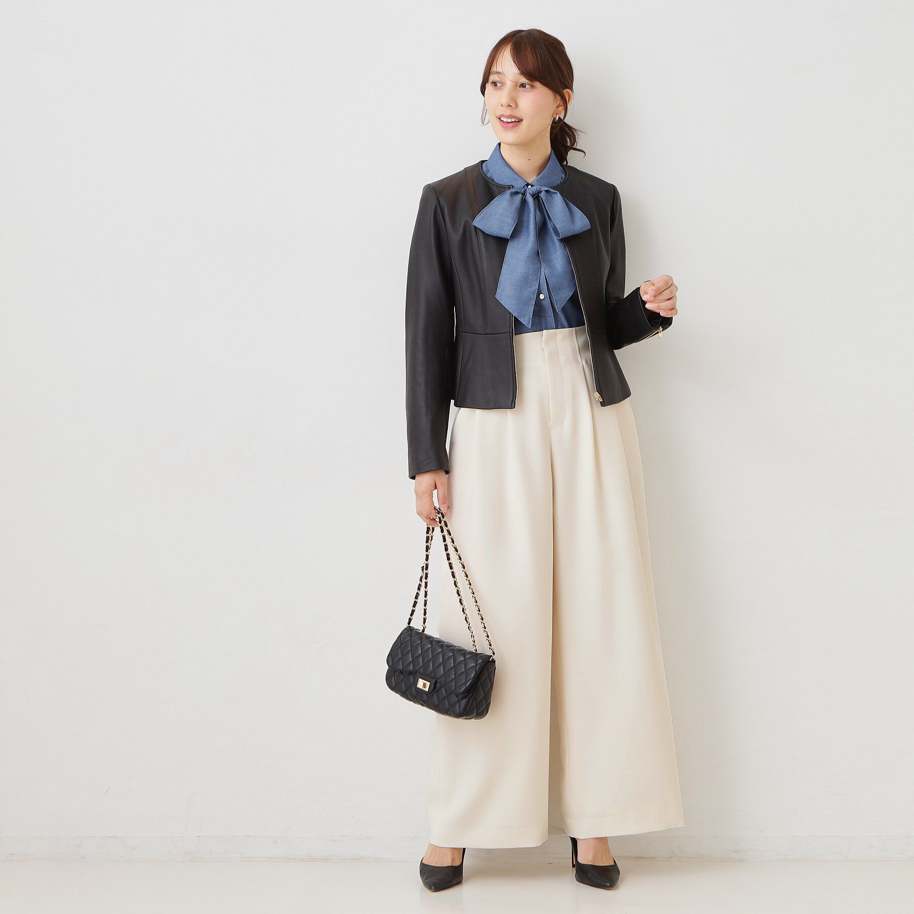 COUP DE CHANCE「【手洗い可／日本製】タック入りワイドパンツ」|その他|