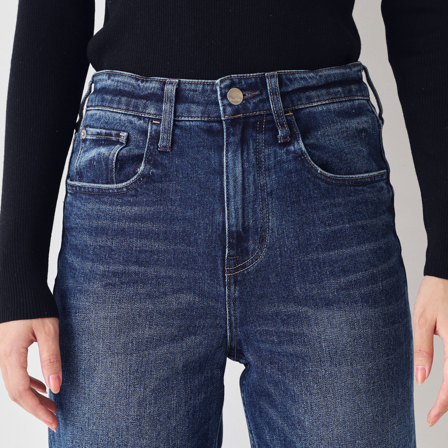COUP DE CHANCE「【Healthy DENIM】Aquaフレアパンツ」|デニム|