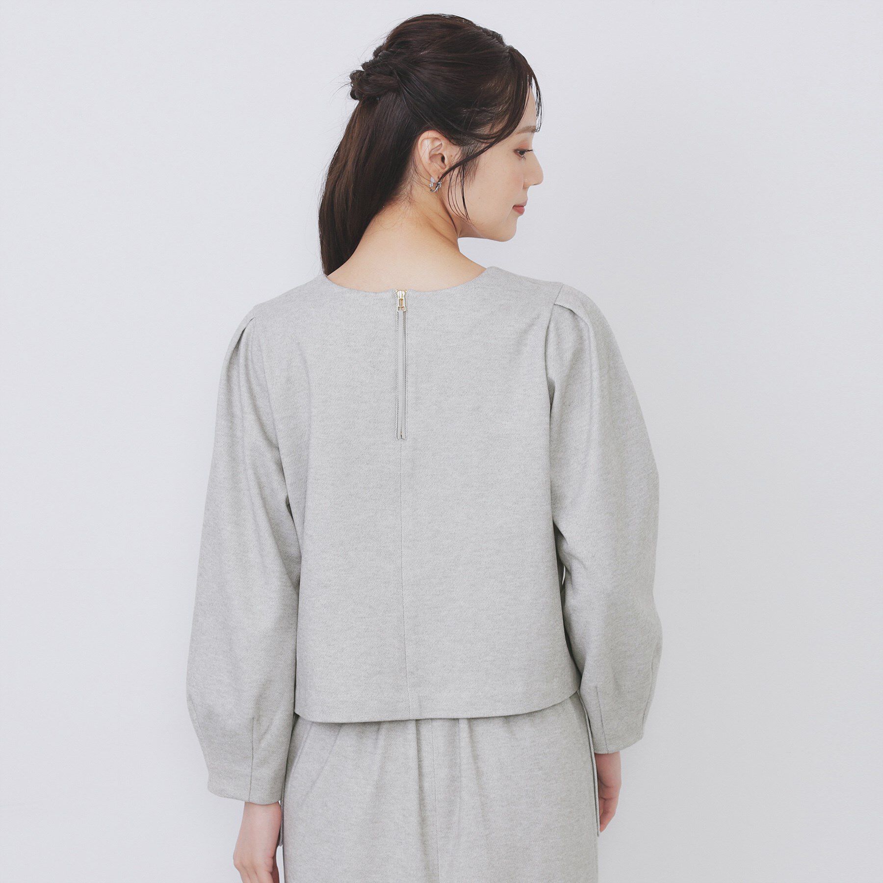 index「コンパクトパフトップス【洗濯機OK／抗ピル／ストレッチ】」|Tシャツ・カットソー|