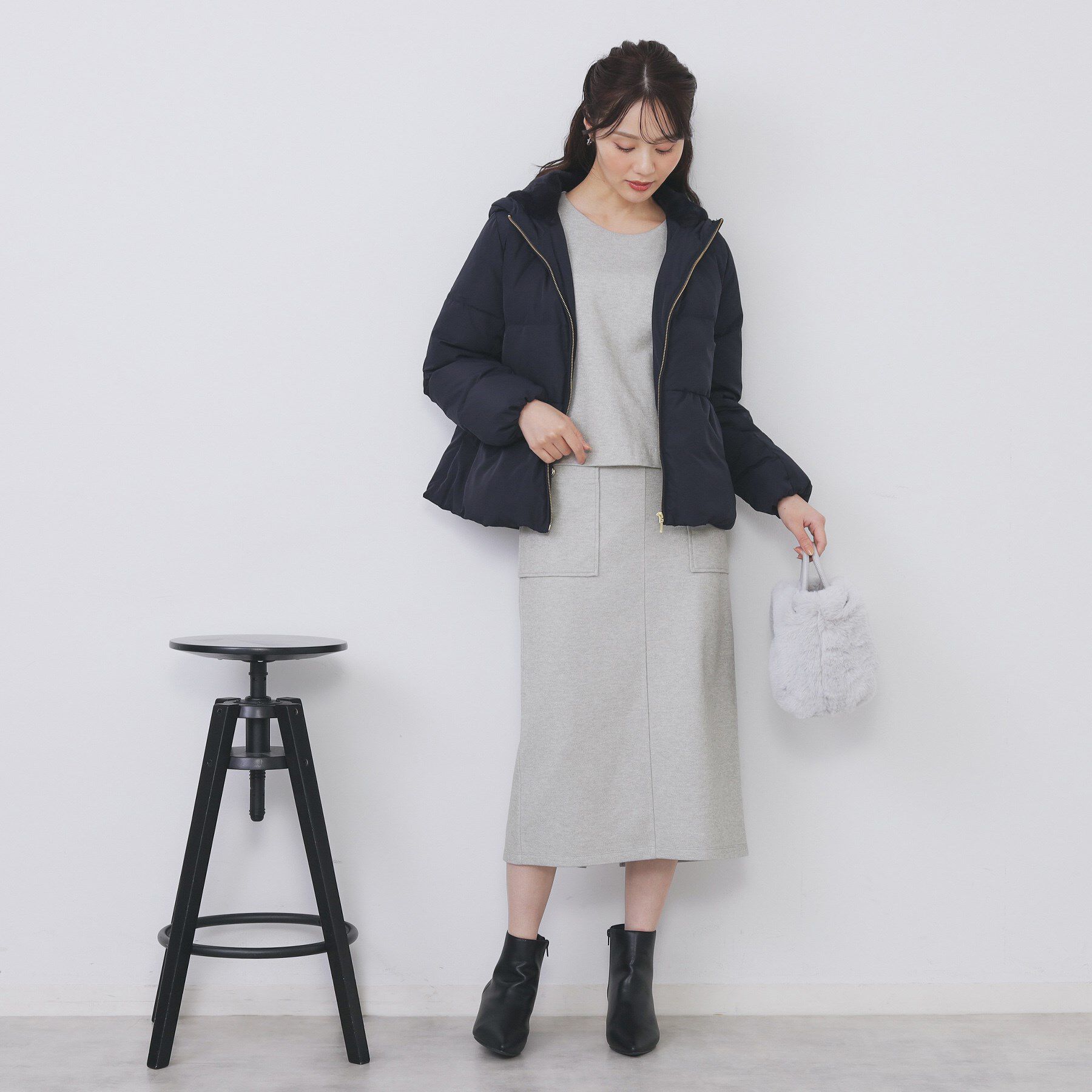 index「コンパクトパフトップス【洗濯機OK／抗ピル／ストレッチ】」|Tシャツ・カットソー|