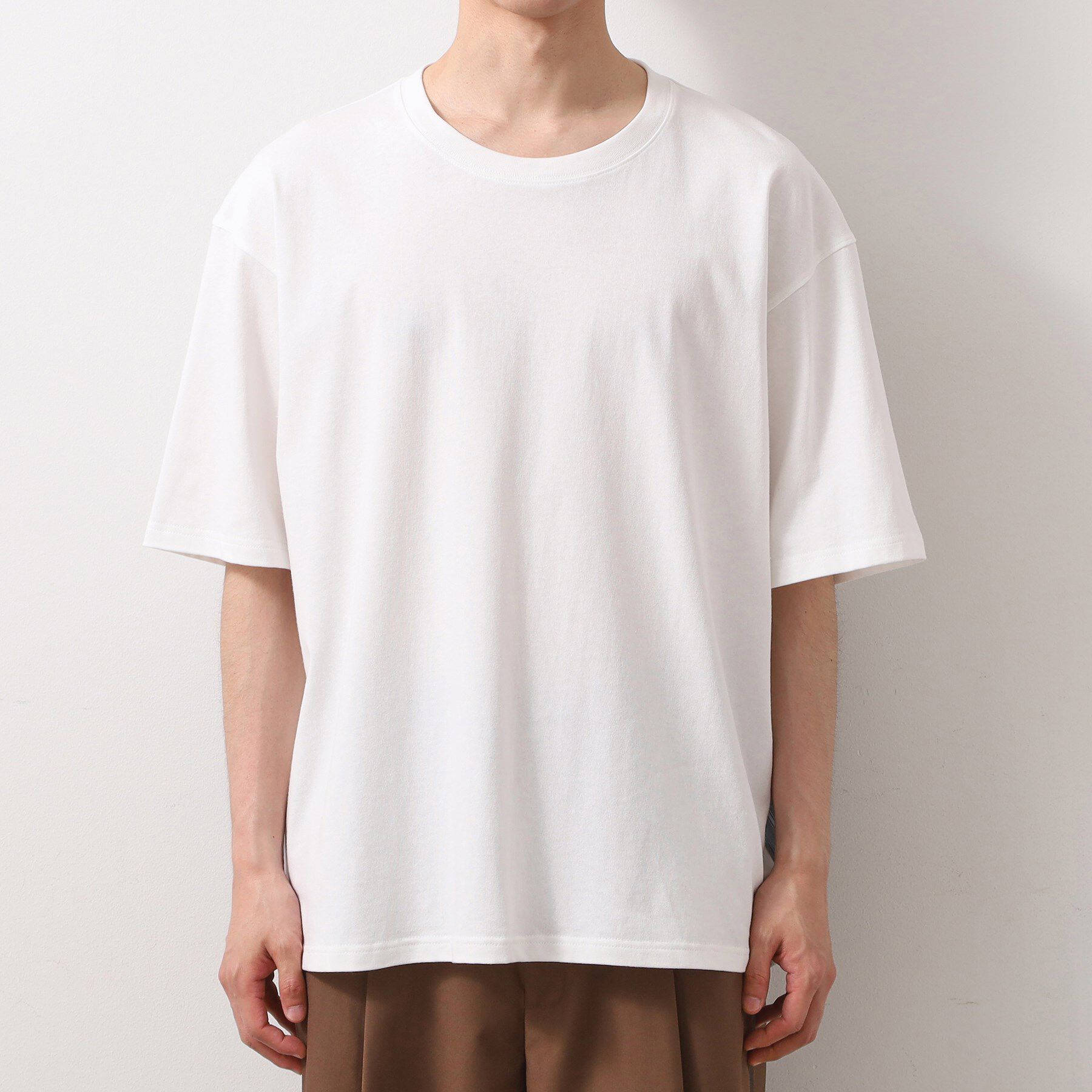 THE SHOP TK「エシカルブロード切替Tシャツ 洗濯機OK」|Tシャツ・カットソー|