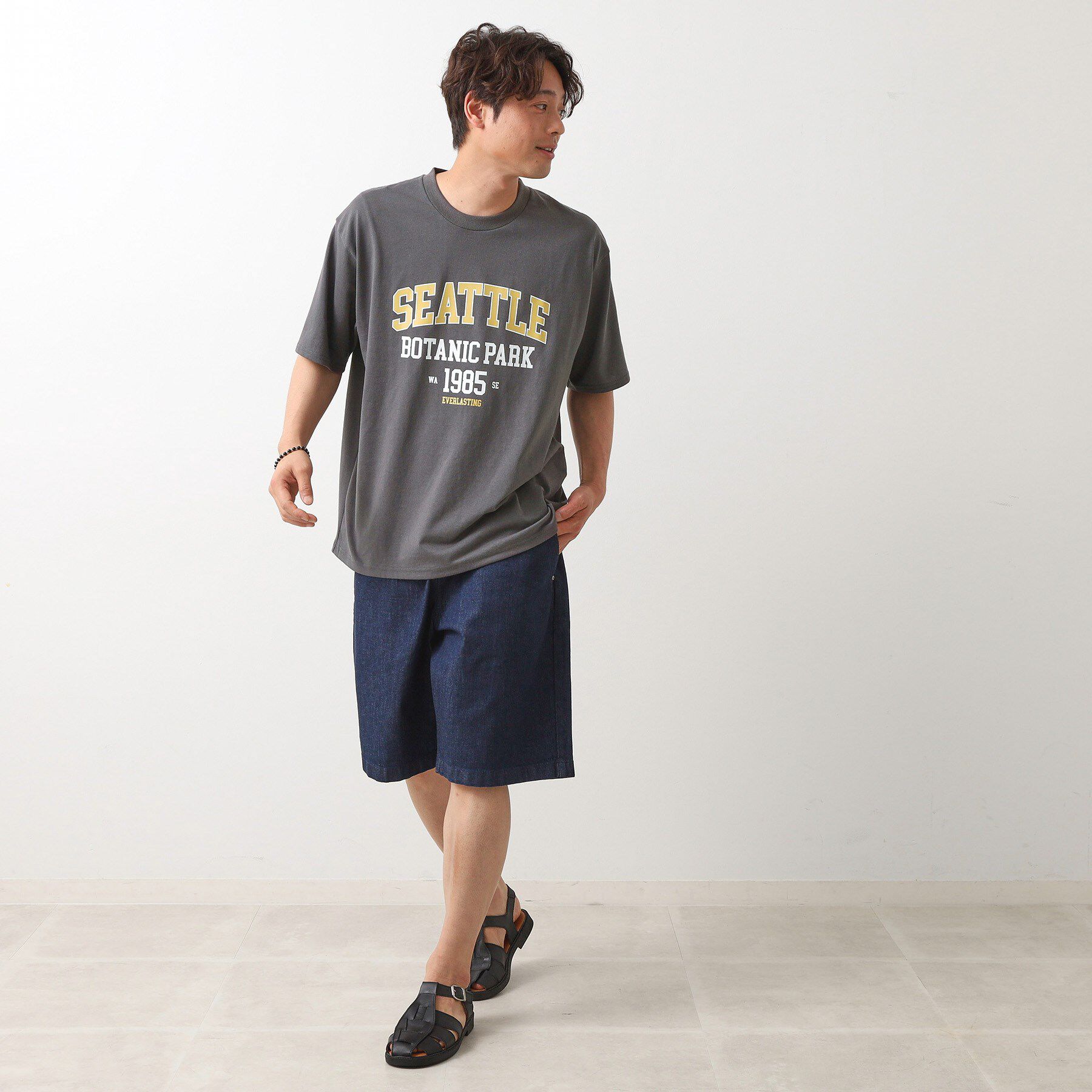 THE SHOP TK「カレッジロゴ半袖Tシャツ /親子リンク/洗濯機OK」|Tシャツ・カットソー|