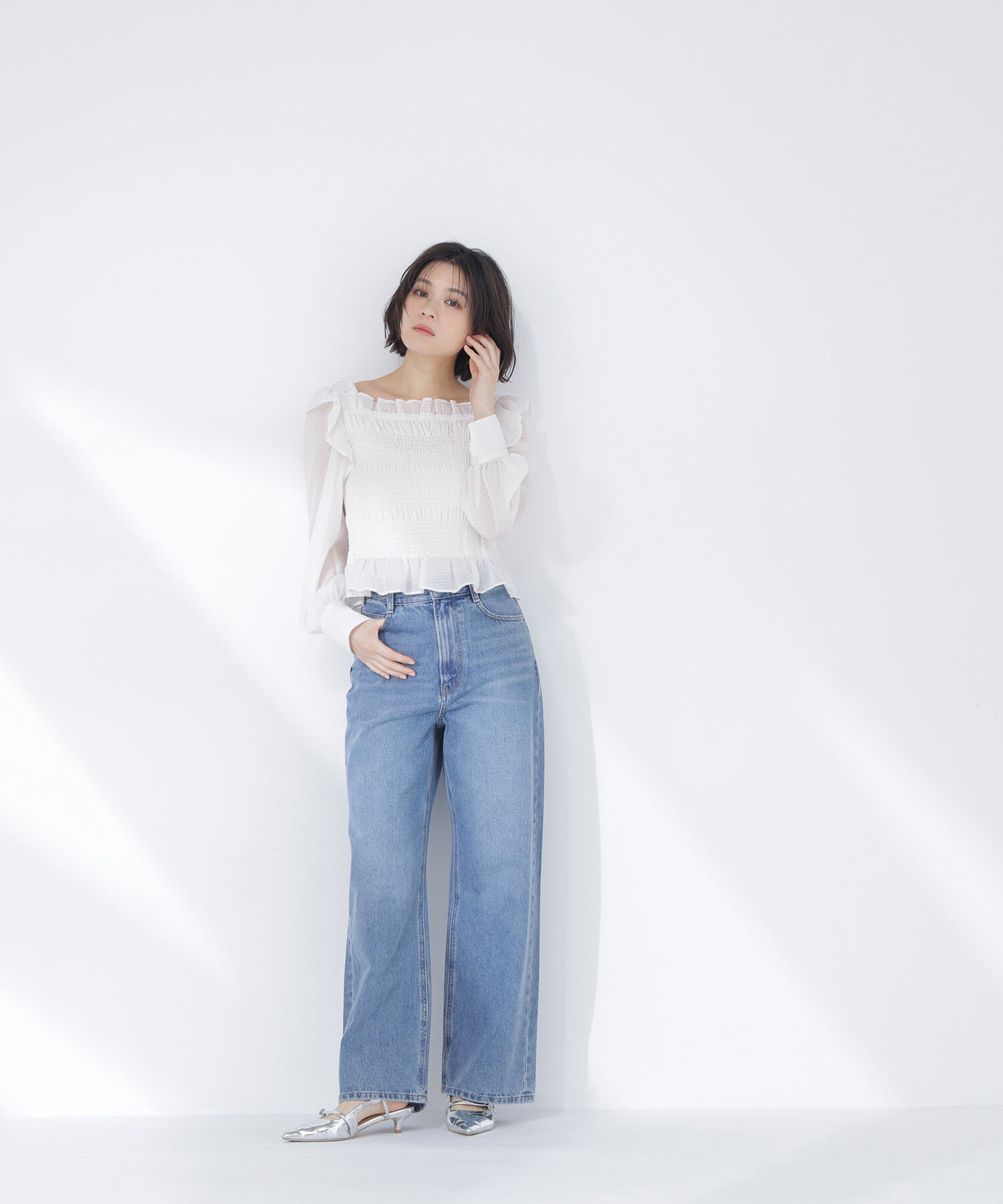  「＜sweet・Oggi.jp掲載＞ワイドストレートデニムパンツ」|その他|