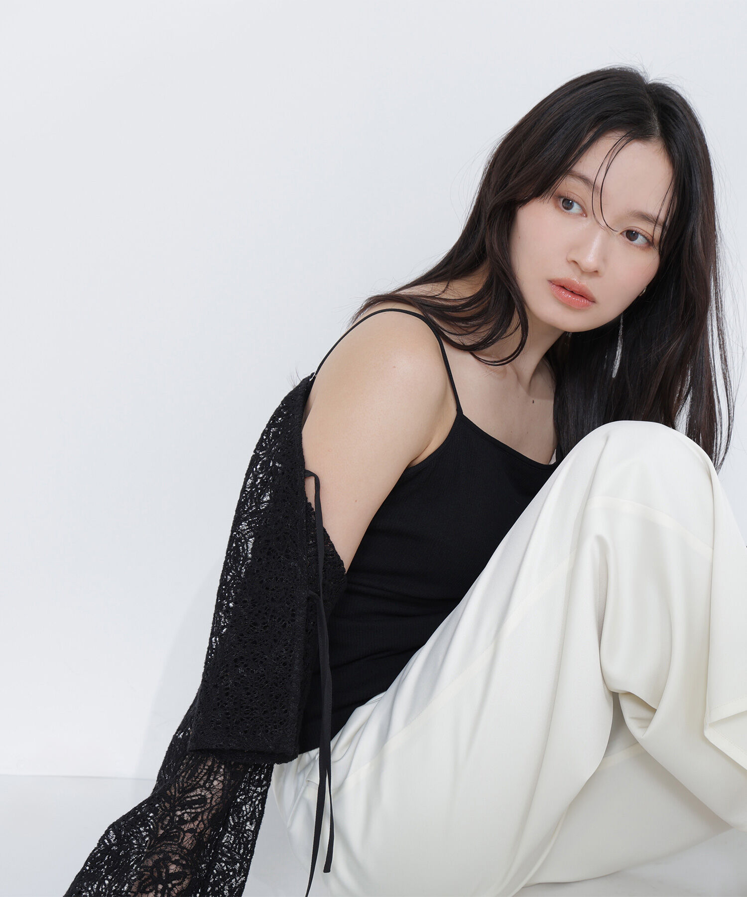  「カップ付インナーシリーズ バックシャンキャミソール」|Tシャツ・カットソー|