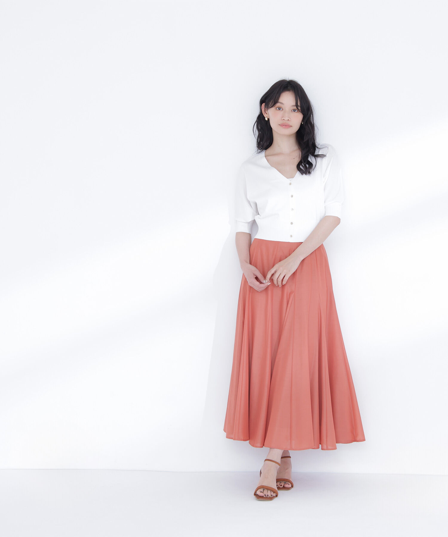  「シャイニーシアーボリュームスカート」|スカート|