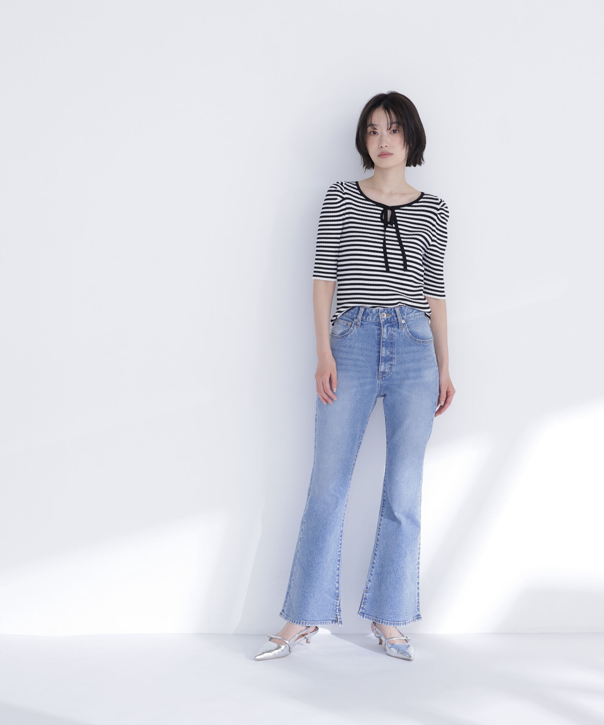  「パワショルパイピングニット」|ニット・セーター|