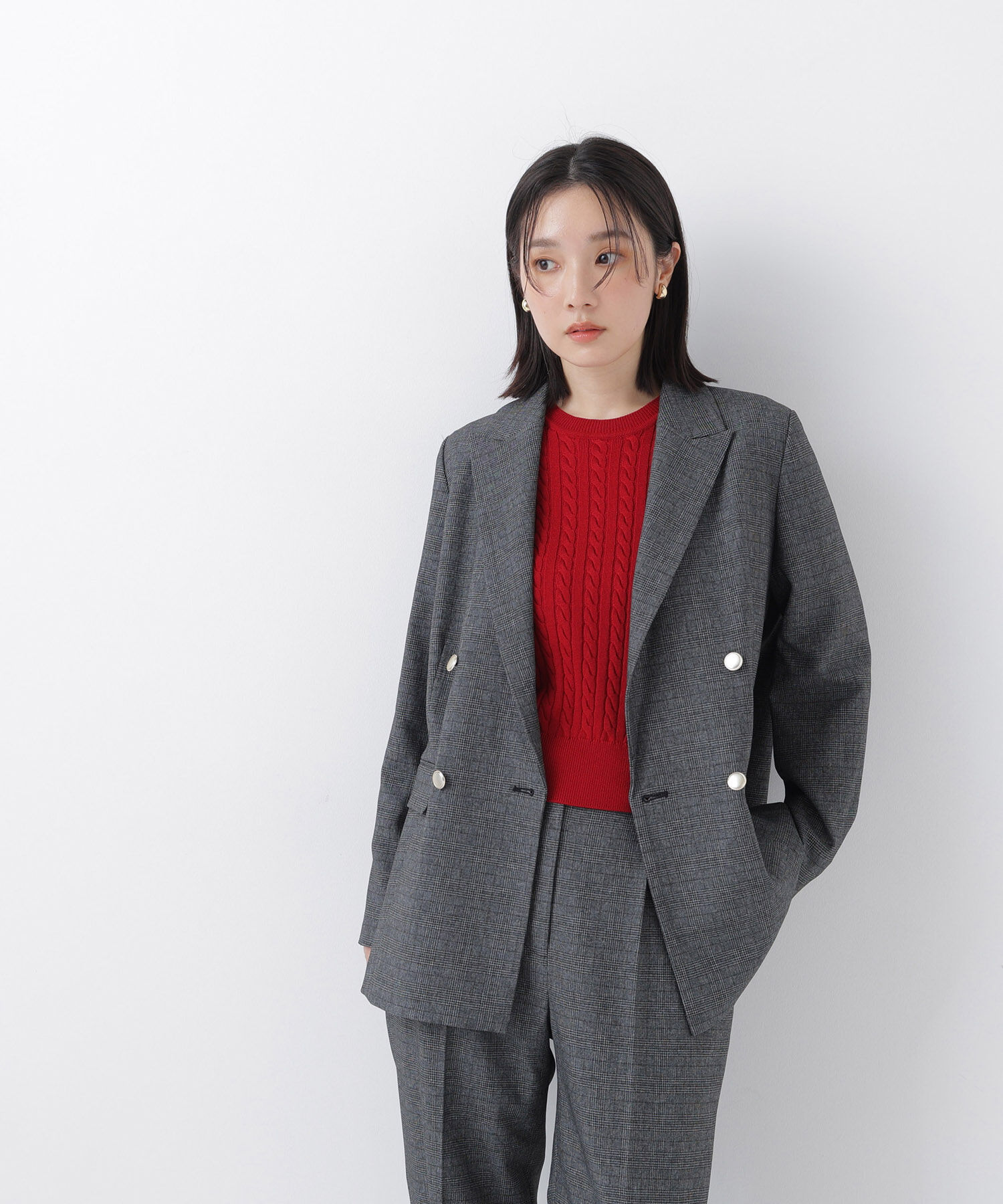  「ダブルブレスト SETUP ジャケット」|ブルゾン・スタジャン|