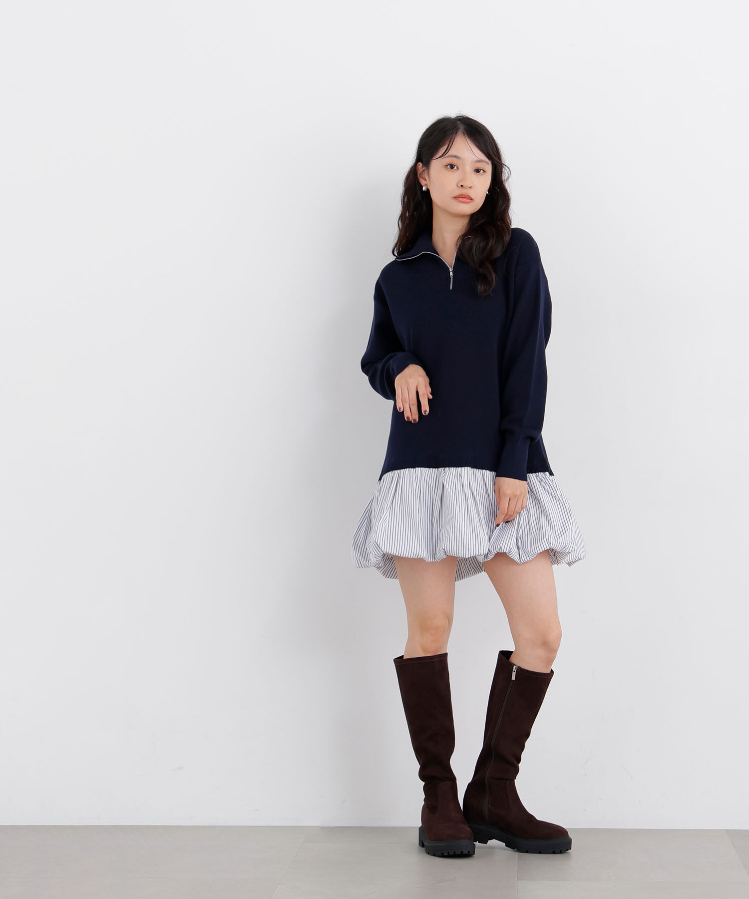  「〈N.〉バルーンミニニットワンピース」|ワンピース|