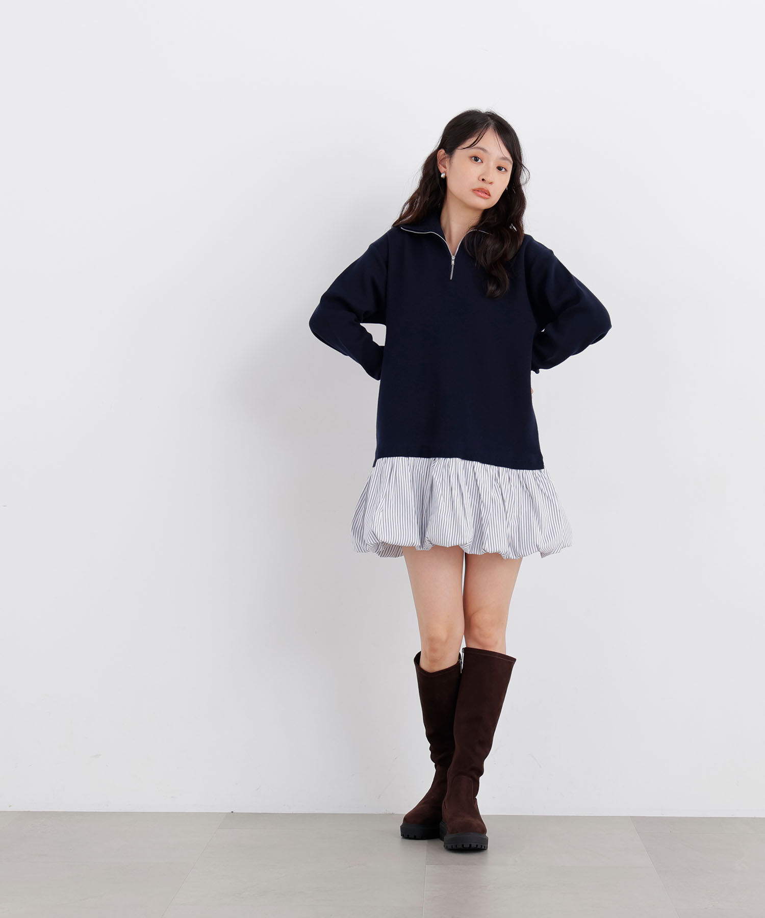  「〈N.〉バルーンミニニットワンピース」|ワンピース|