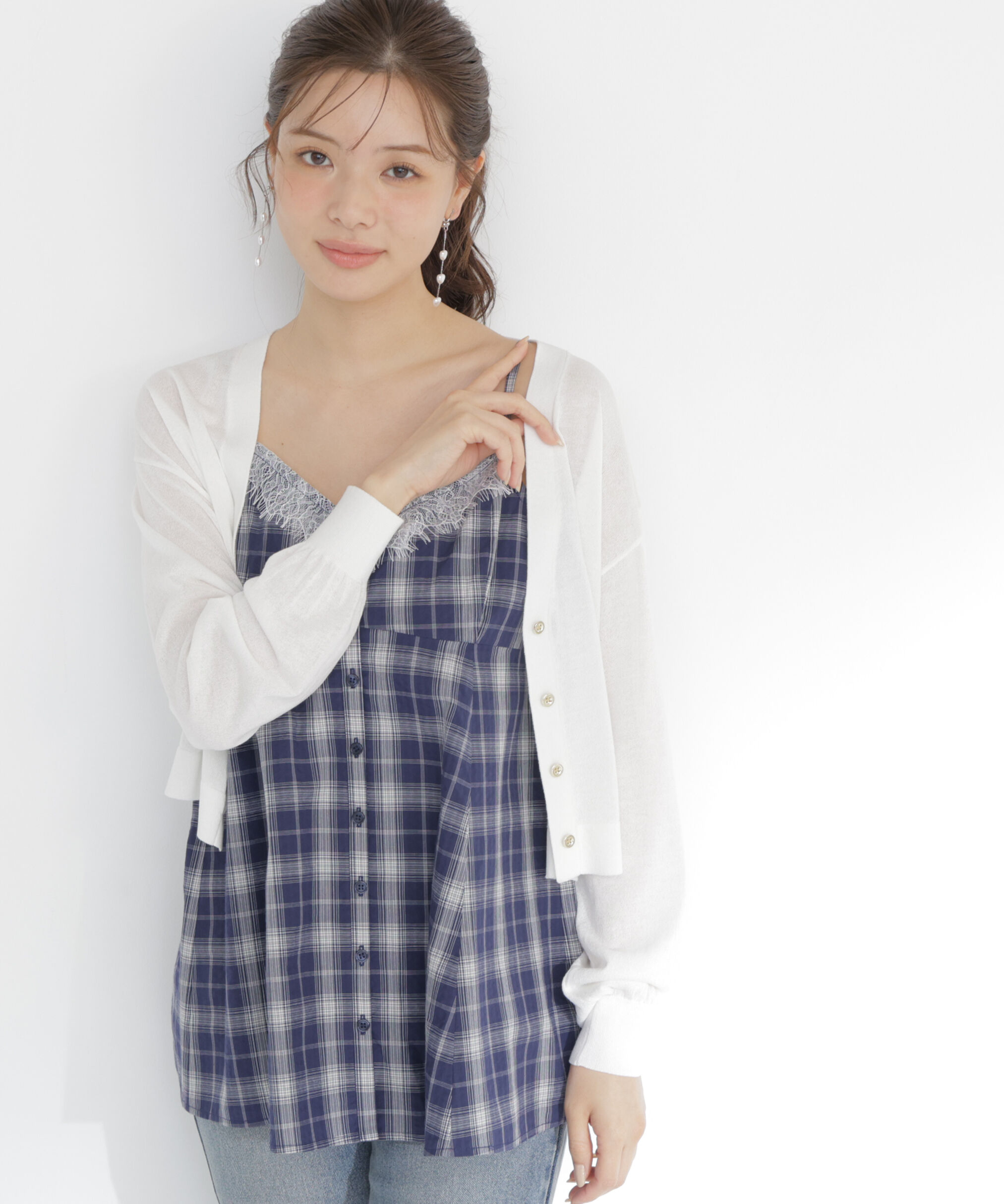 PROPORTION BODY DRESSING「＜青島心さん着用＞＜UVカット＞シアーカーディガン」|カーディガン|