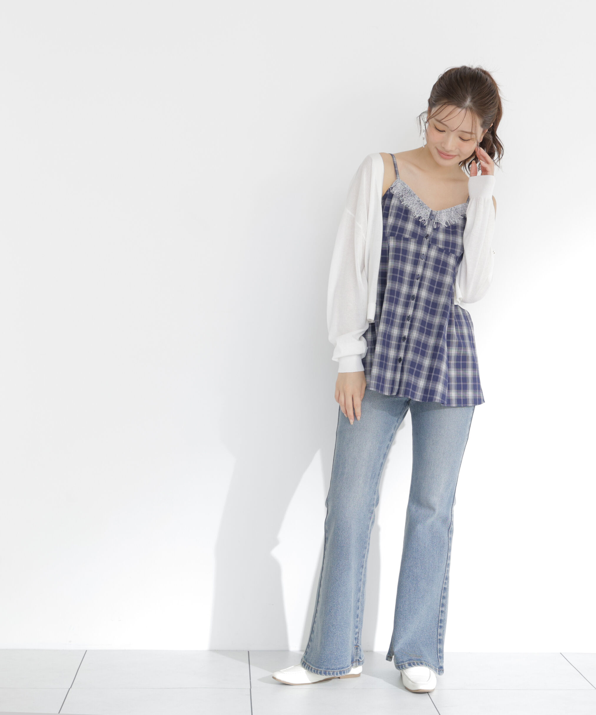 PROPORTION BODY DRESSING「＜青島心さん着用＞＜UVカット＞シアーカーディガン」|カーディガン|