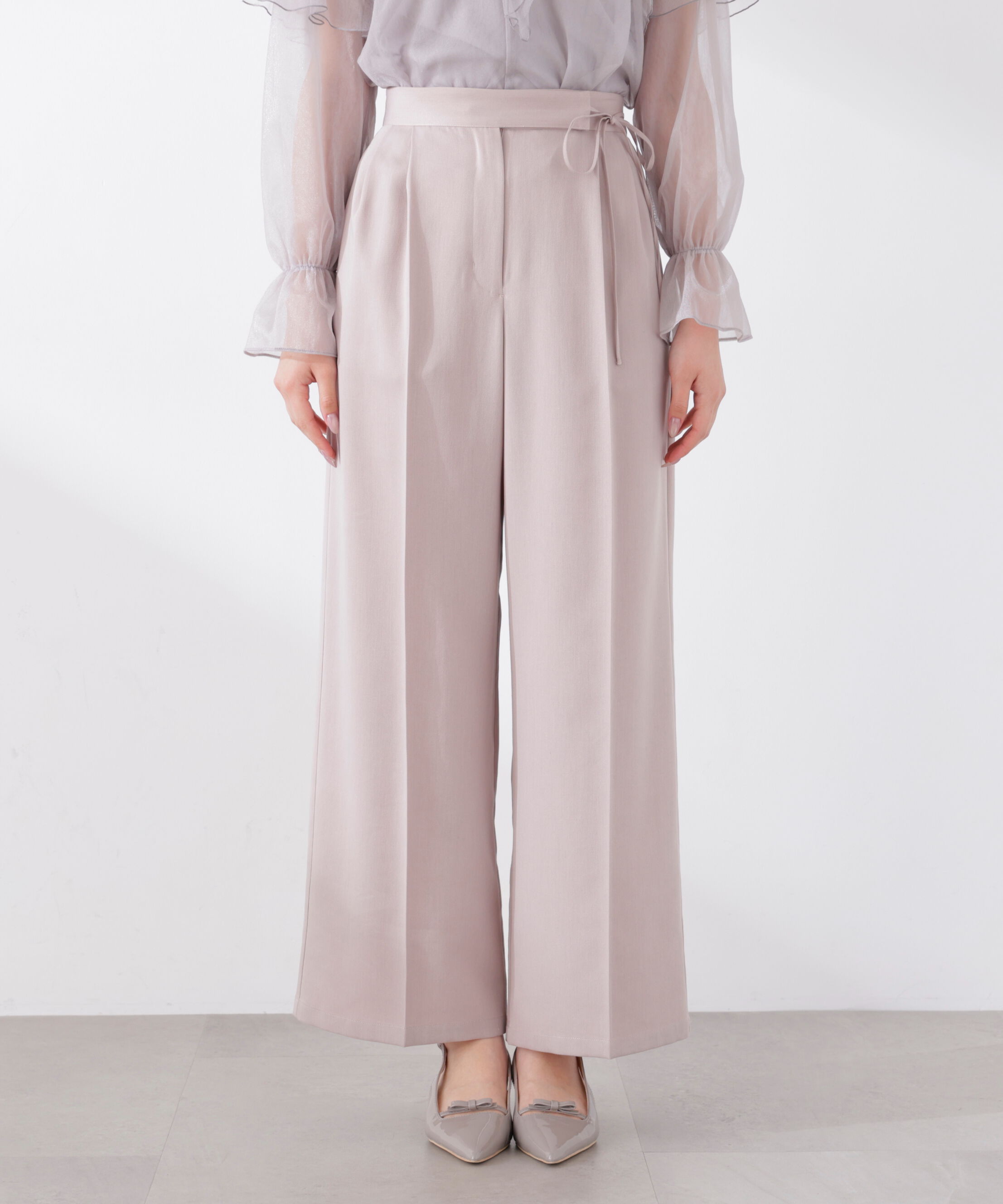 PROPORTION BODY DRESSING「サイドリボンタックパンツ　26SS」|その他|