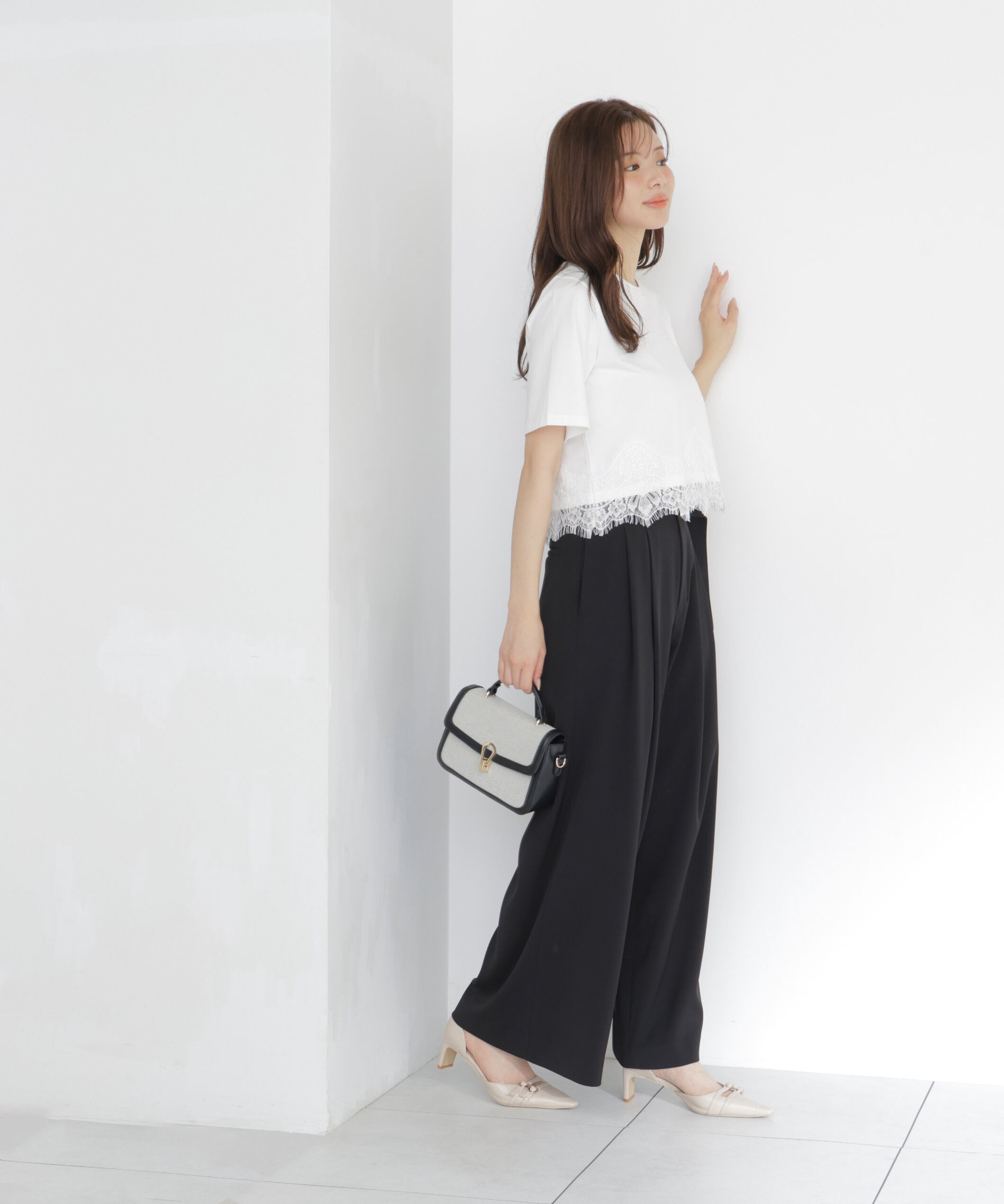 PROPORTION BODY DRESSING「＜a/mie＞ベルト付き2タックワイドパンツ」|その他|