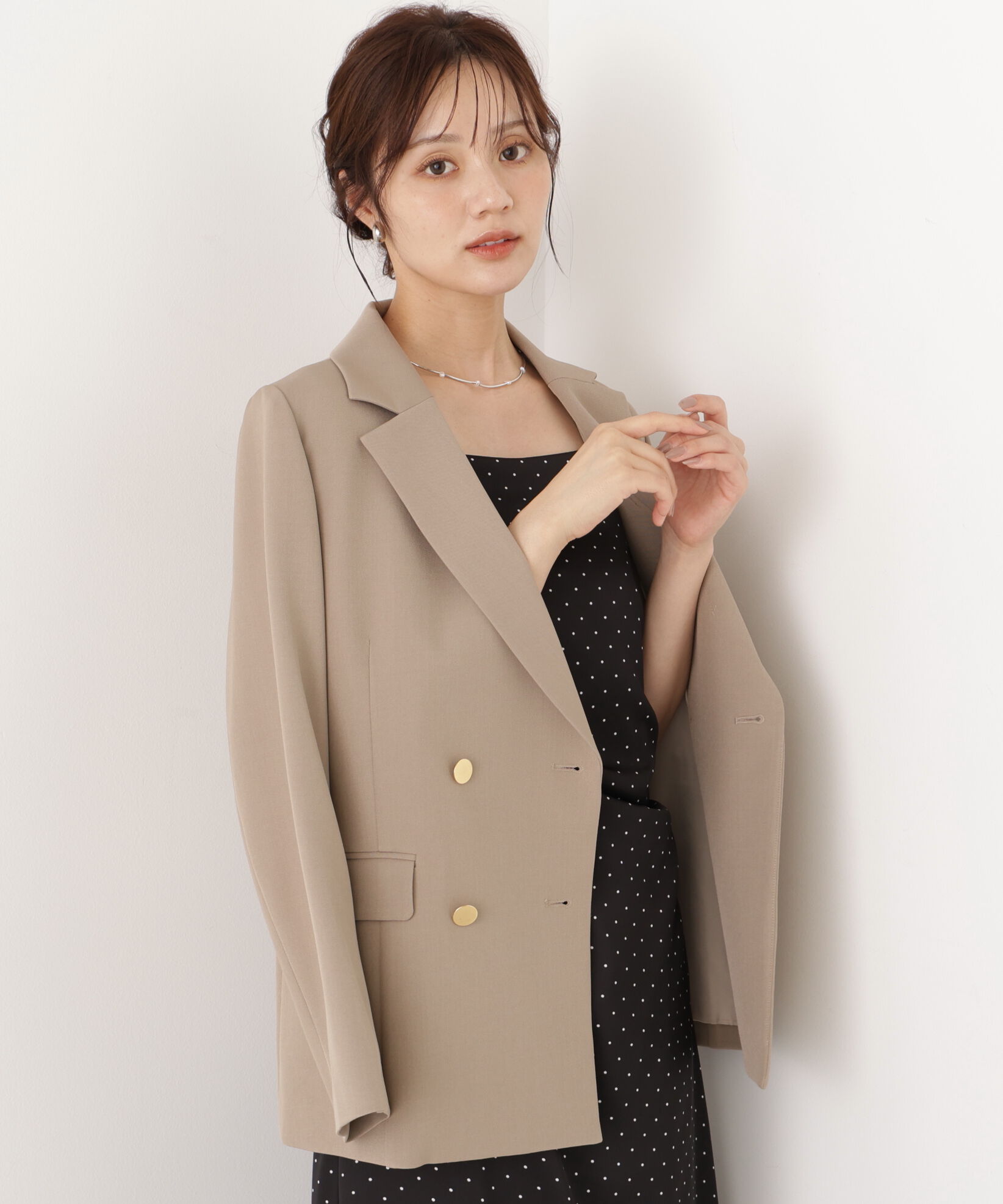 PROPORTION BODY DRESSING「Ｗブレストジャケット」|その他|ベージュ