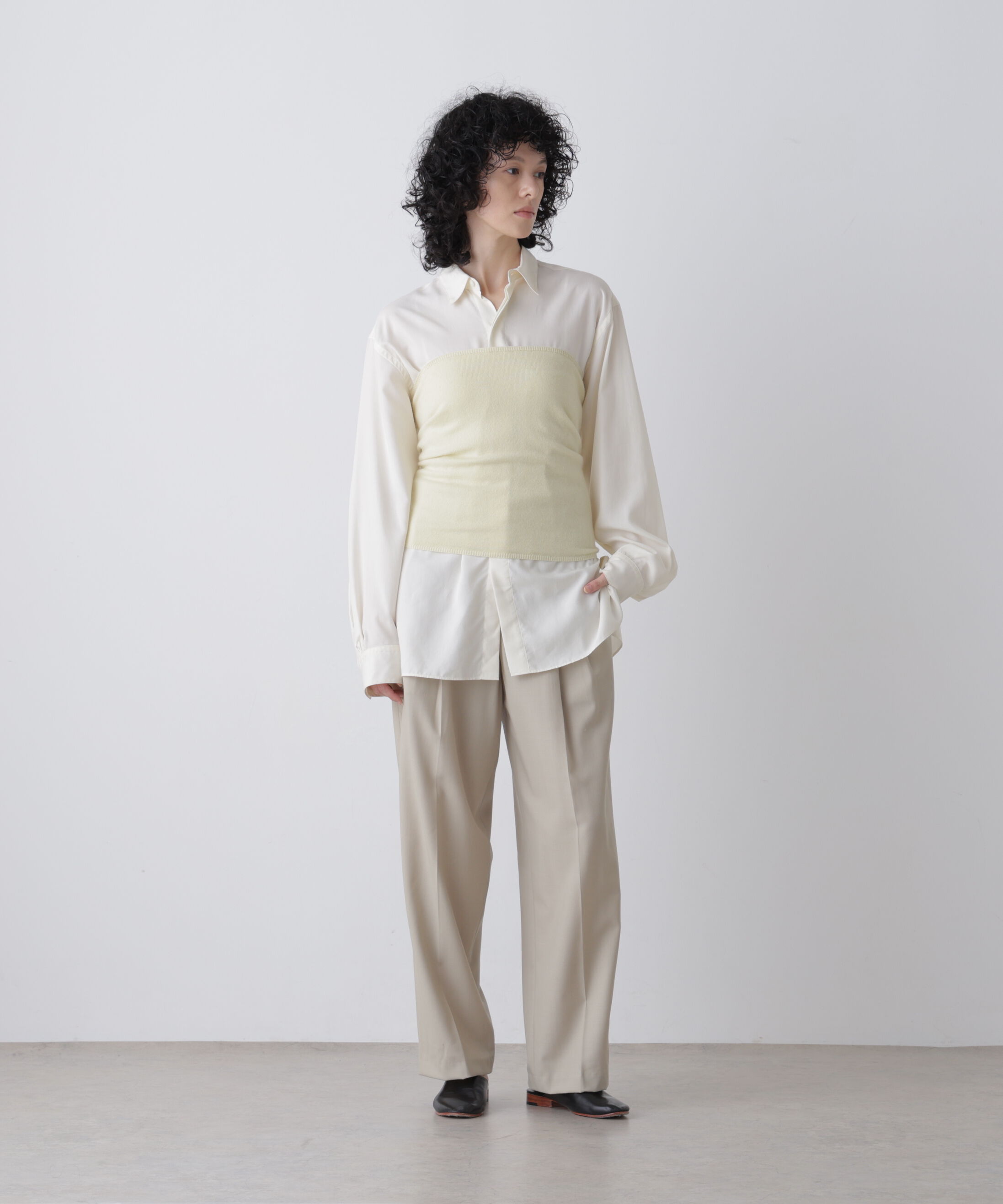 YLEVE 「YLEVE / CASHMERE KNIT TUBE TOP」|ニット・セーター|