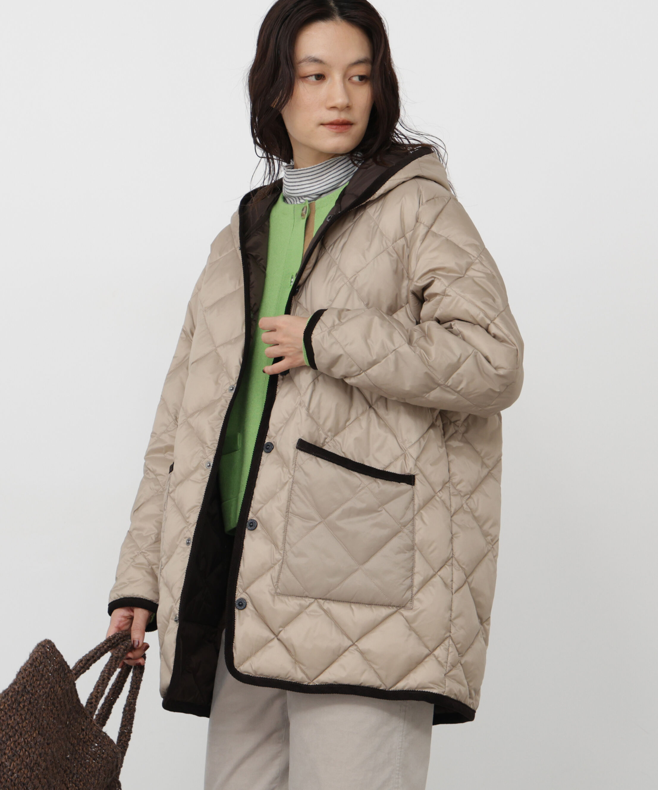  「◆≪TAION コラボ≫ PIPING フードダウンジャケット」|その他|