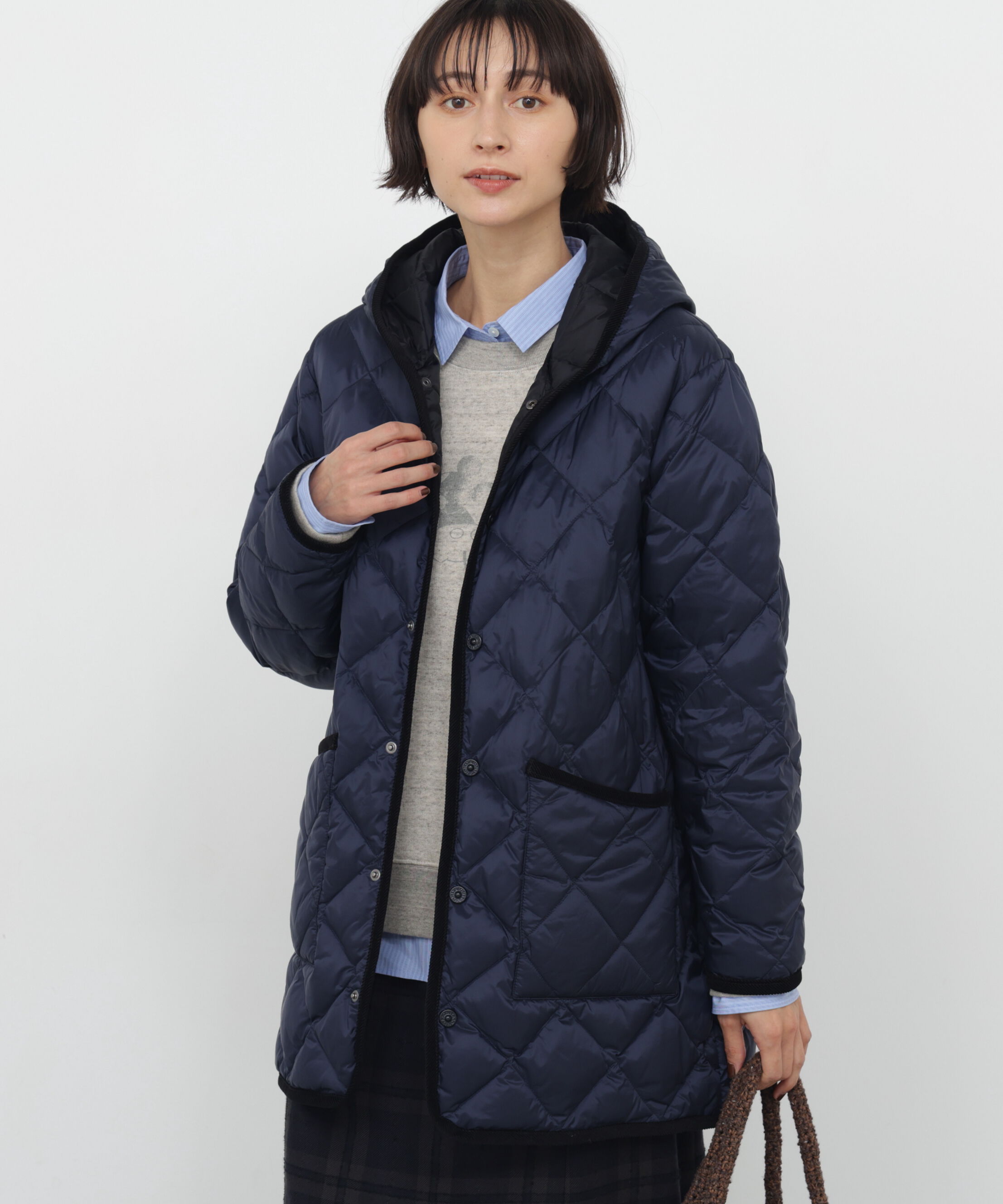  「◆≪TAION コラボ≫ PIPING フードダウンジャケット」|その他|
