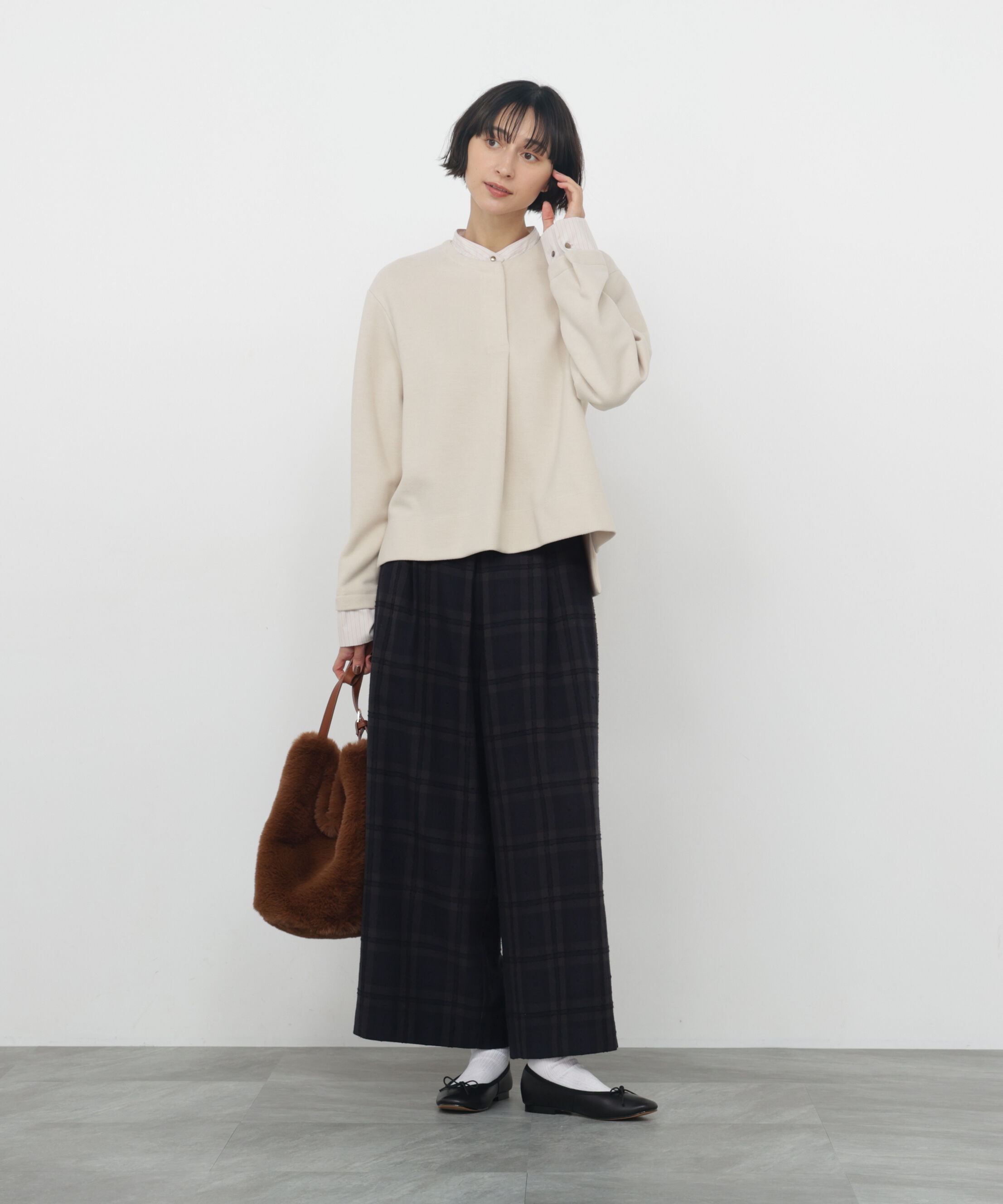  「◆ミルドジャージーシャツドッキングプルオーバー」|Tシャツ・カットソー|