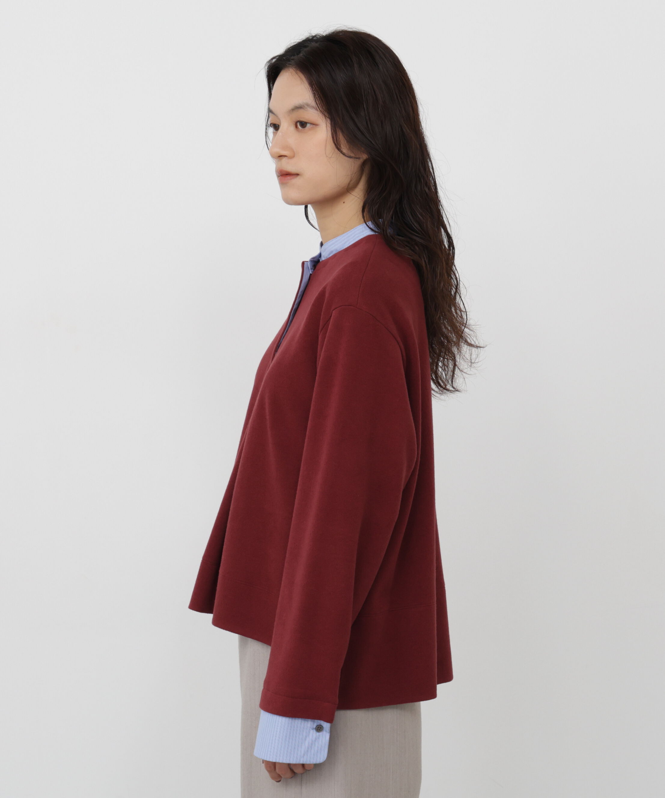  「◆ミルドジャージーシャツドッキングプルオーバー」|Tシャツ・カットソー|