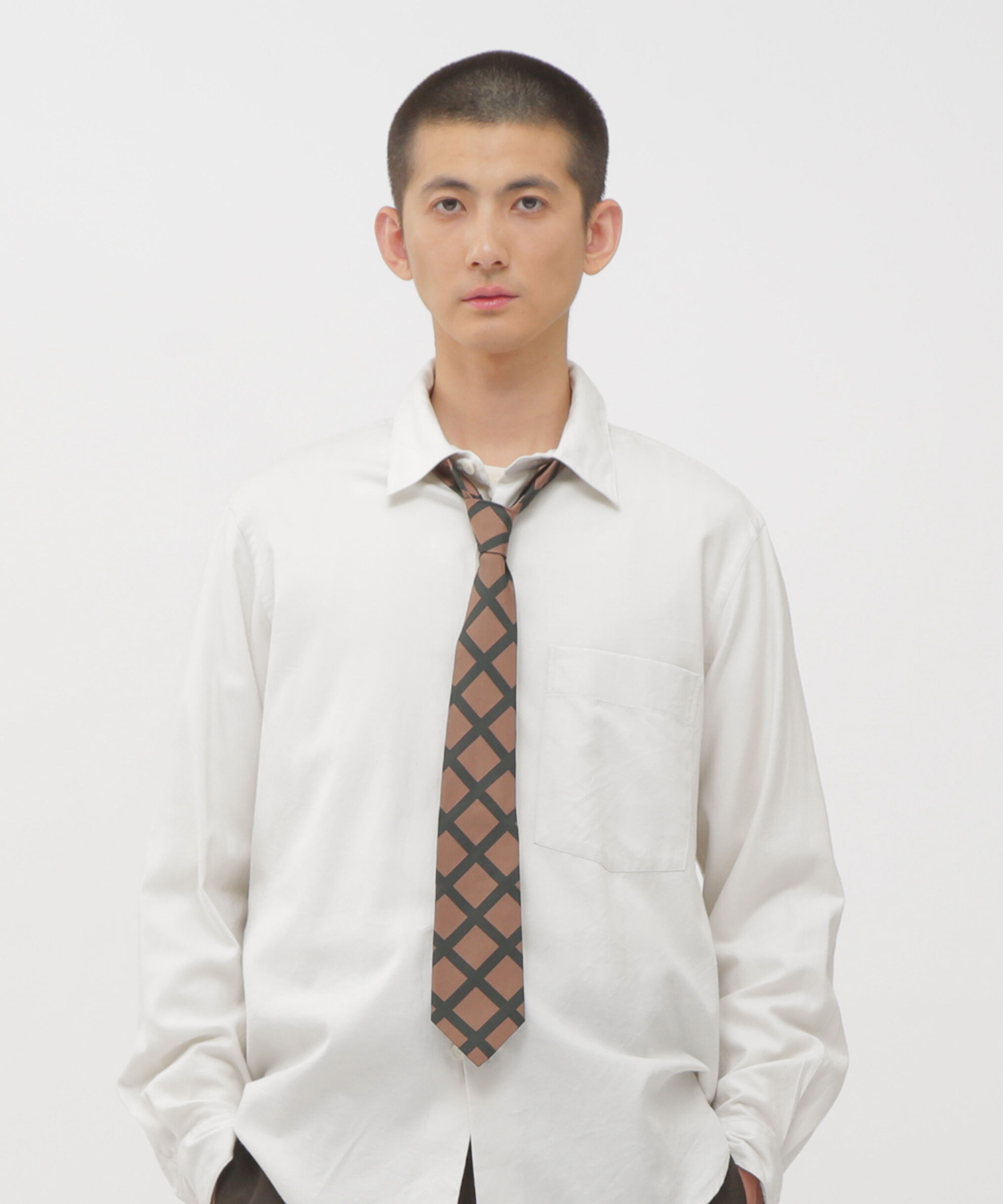 MARGARET HOWELL「BOLD CHECK SILK TIE」|ネクタイ・蝶ネクタイ|