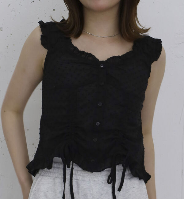 archives「２ＷａｙコットンレースドロストＢＬ」|シャツ・ブラウス|BLACK