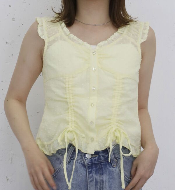 archives「２ＷａｙコットンレースドロストＢＬ」|シャツ・ブラウス|YELLOW