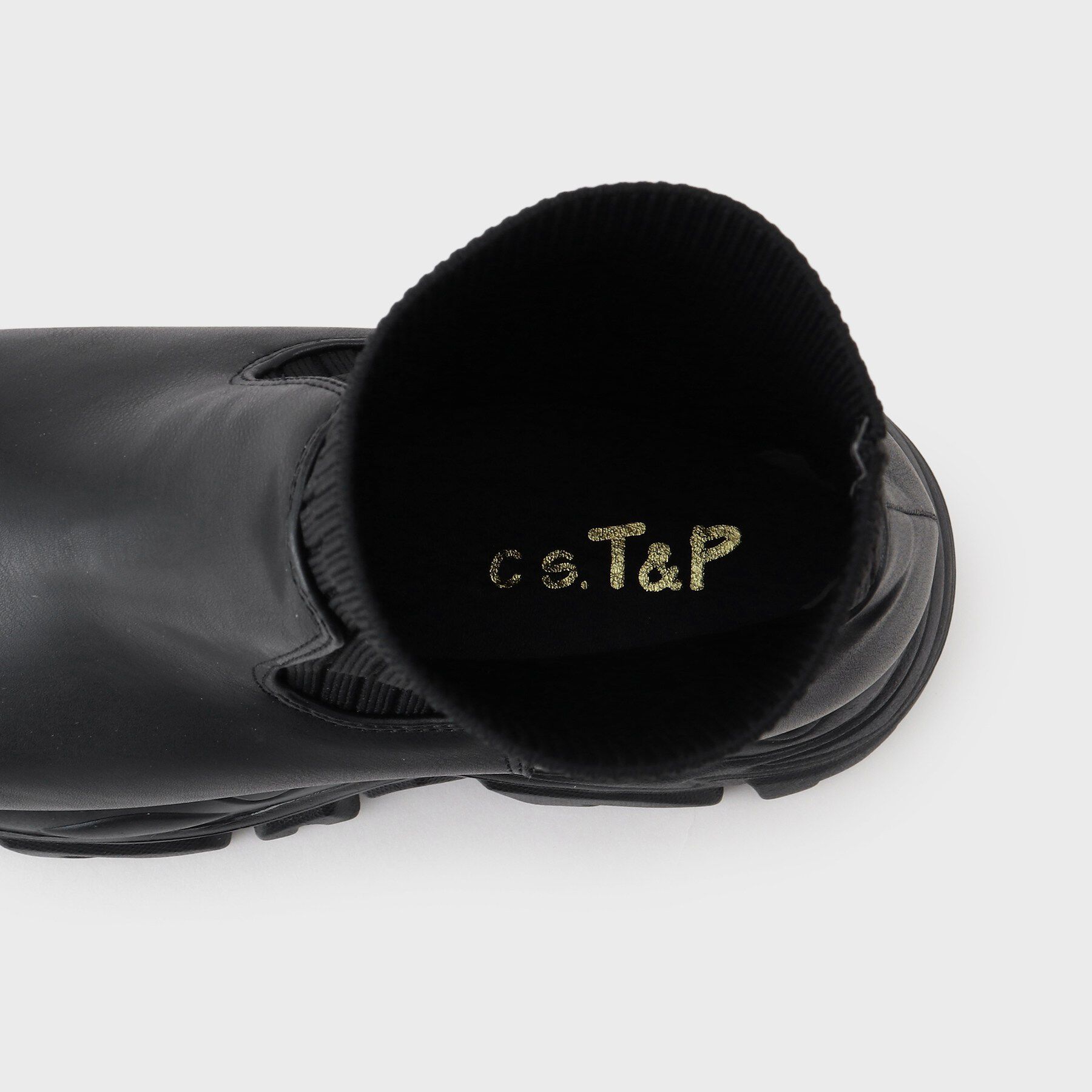 csT&P「厚底ソックスブーツ」|ショートブーツ|