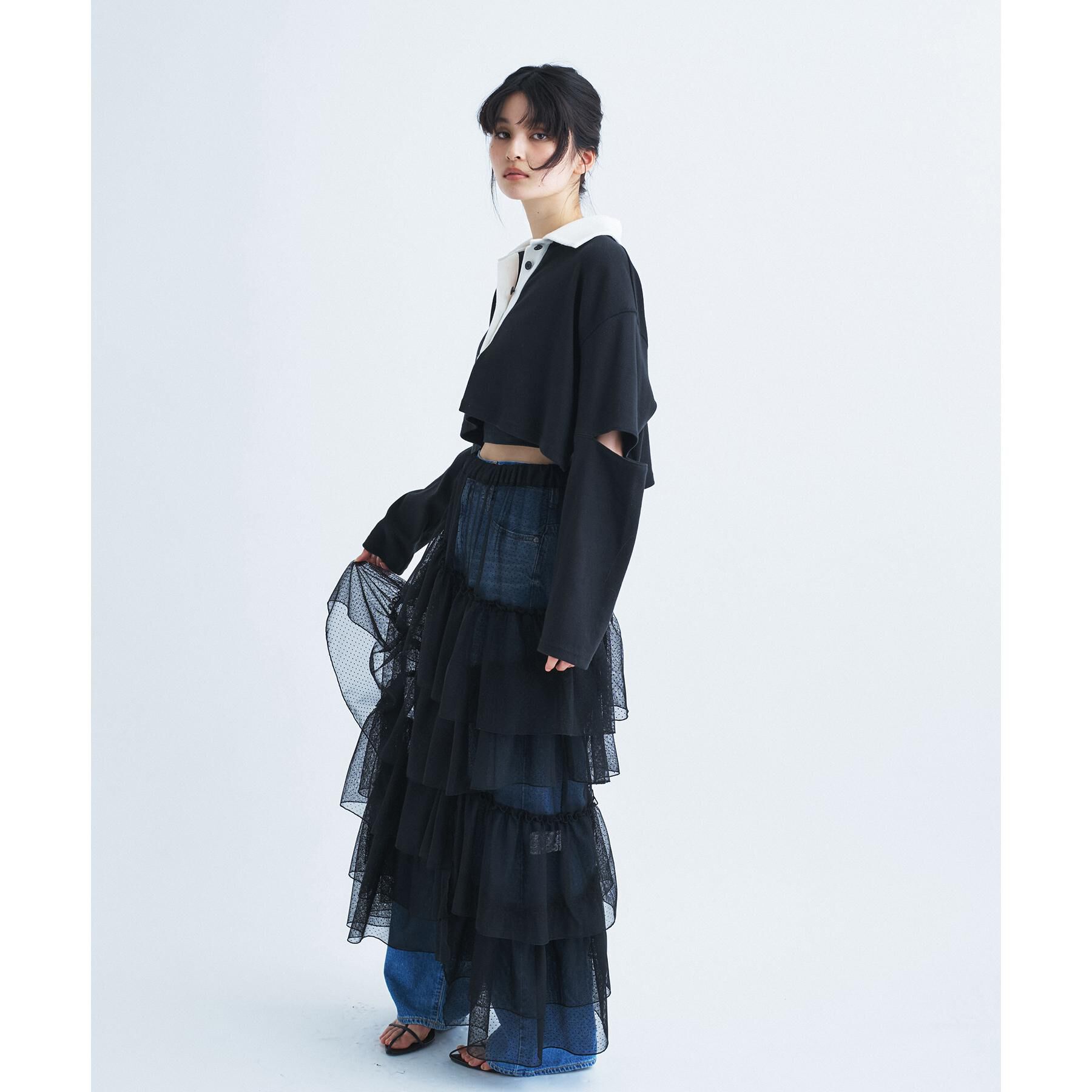 CODE A「cropped lager tee」|Tシャツ・カットソー|