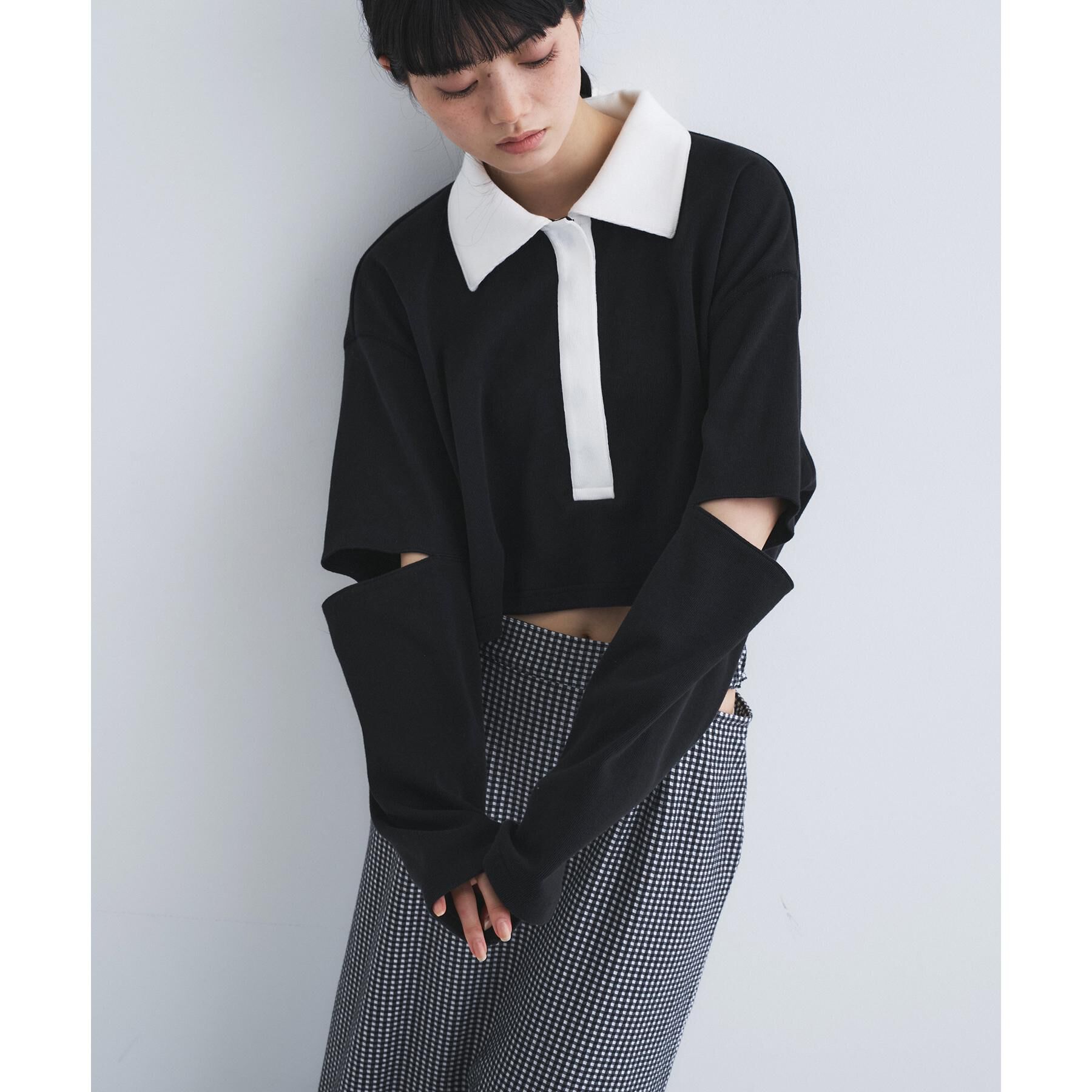 CODE A「cropped lager tee」|Tシャツ・カットソー|